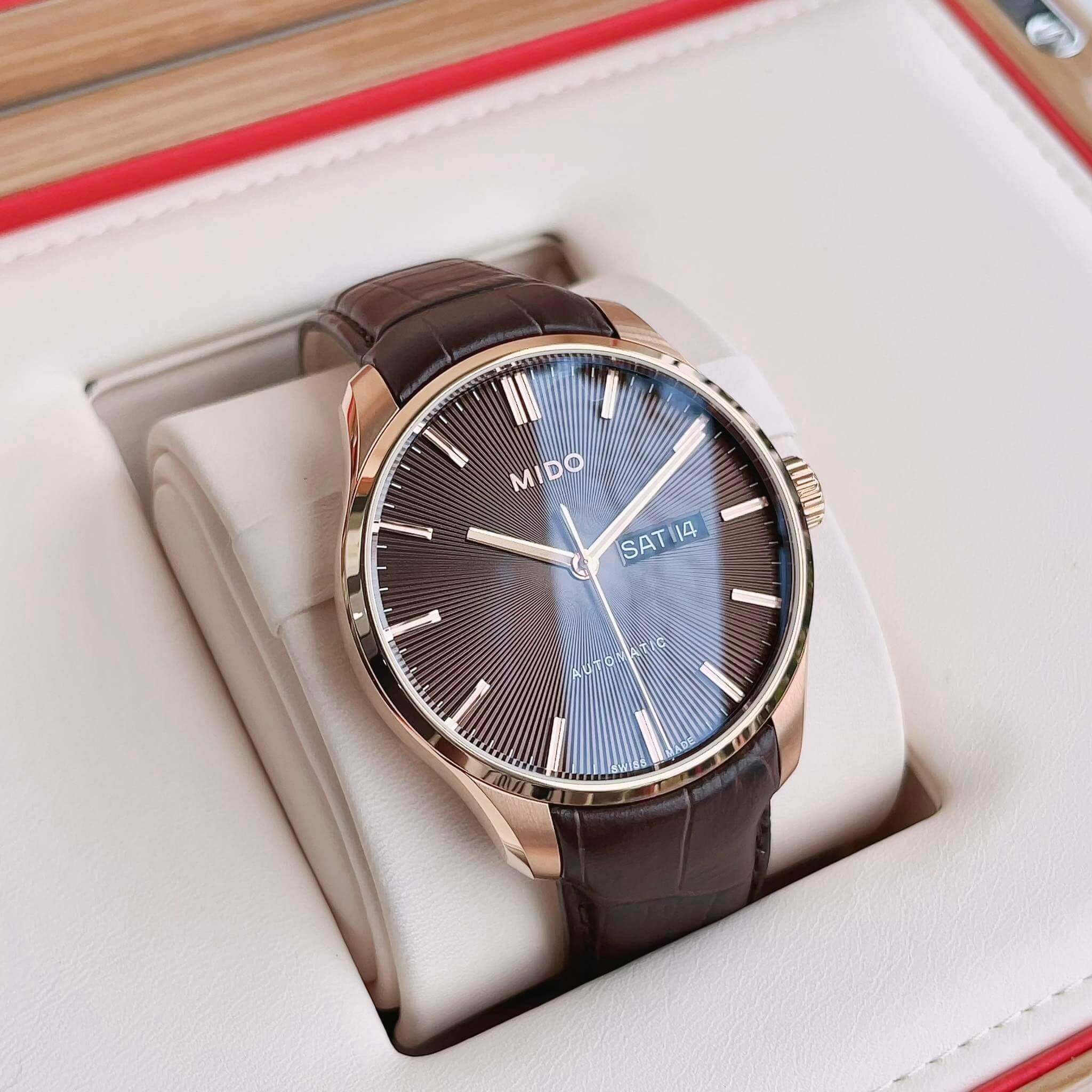 ĐỒNG HỒ NAM (New) Mido Belluna II Automatic Anthracite Dial Mens M024.630.36.061.00 ( M0246303606100 ) 42mm