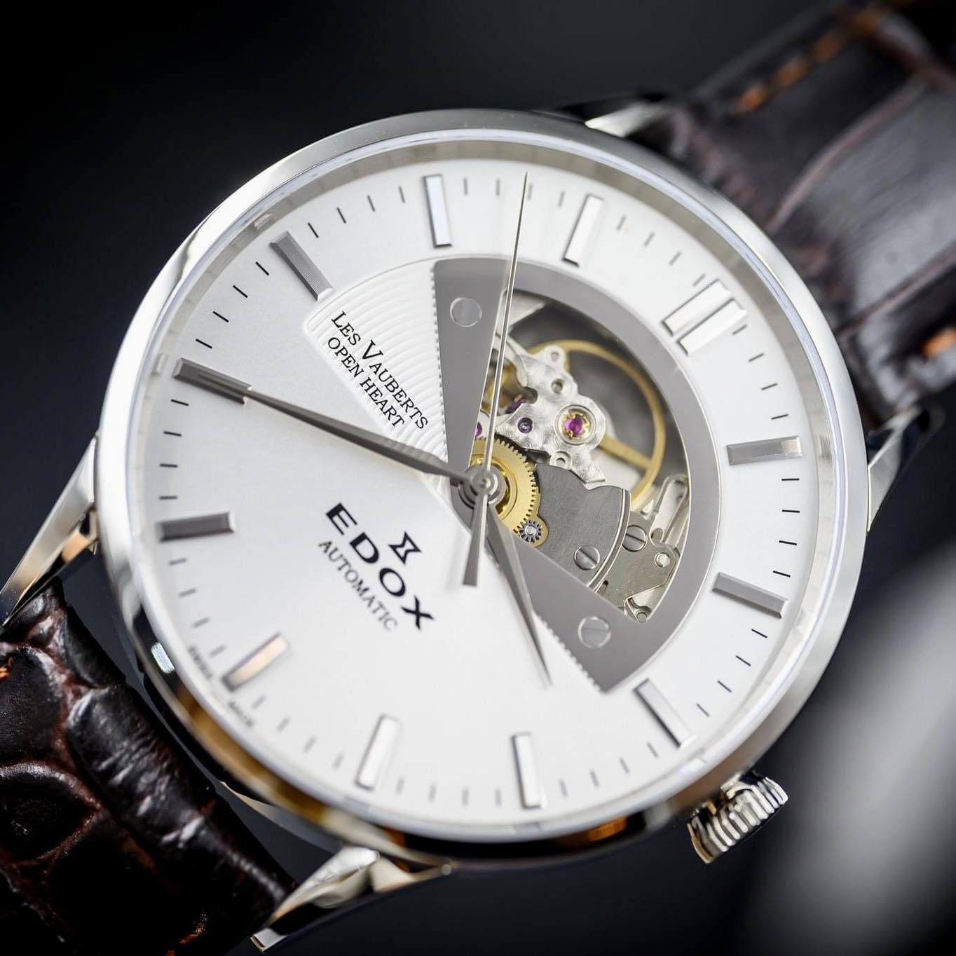 Ảnh 2 của (ĐỒNG HỒ NAM) Edox Les Vauberts Automatic 85014-3-AIN ( 85014 3 AIN ) ( 850143AIN )43mm
