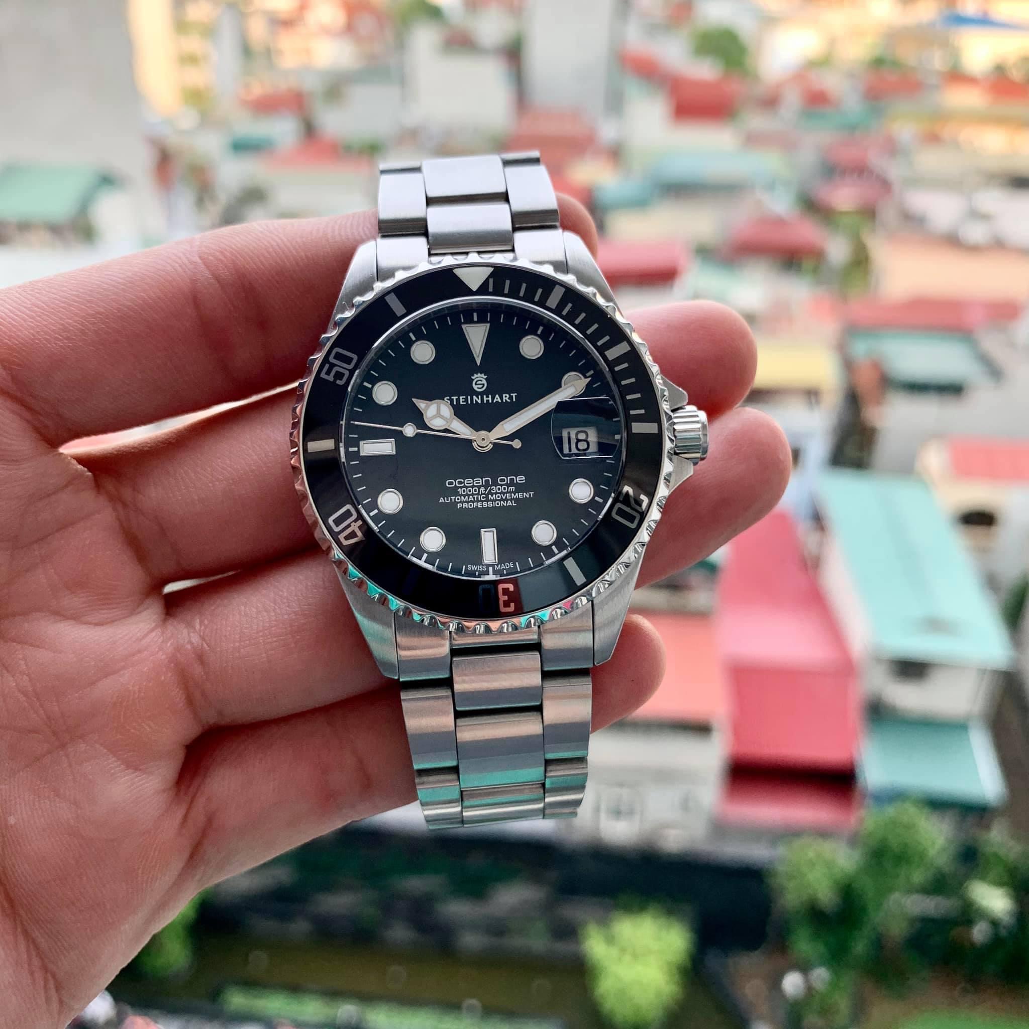 Ảnh 10 của Steinhart 39mm Ceramic BLACK Fullbox đẹp chất ngất