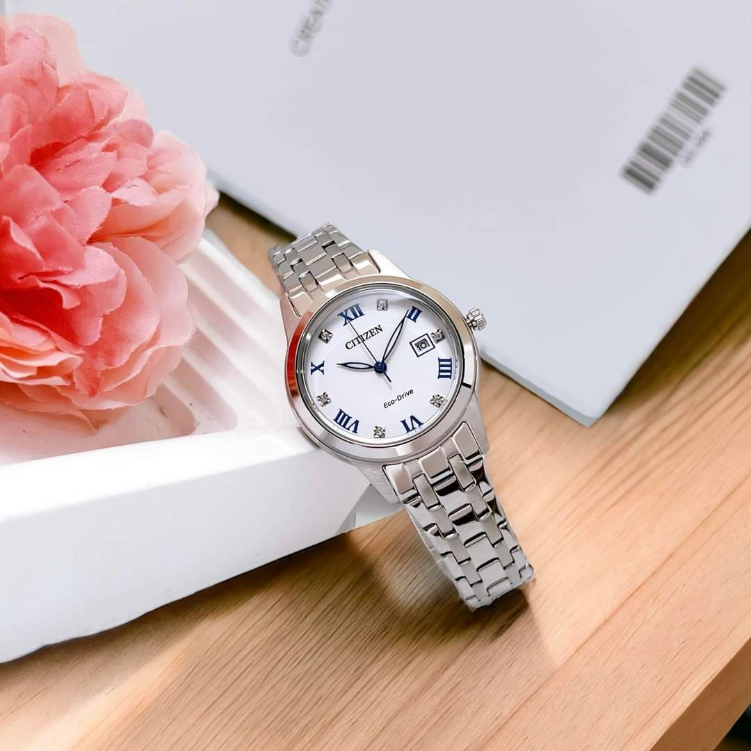 Ảnh 5 của (ĐỒNG HỒ NỮ) Citizen Eco-Drive FE1240-57A Crystal White Dial ( FE124057A ) 29mm