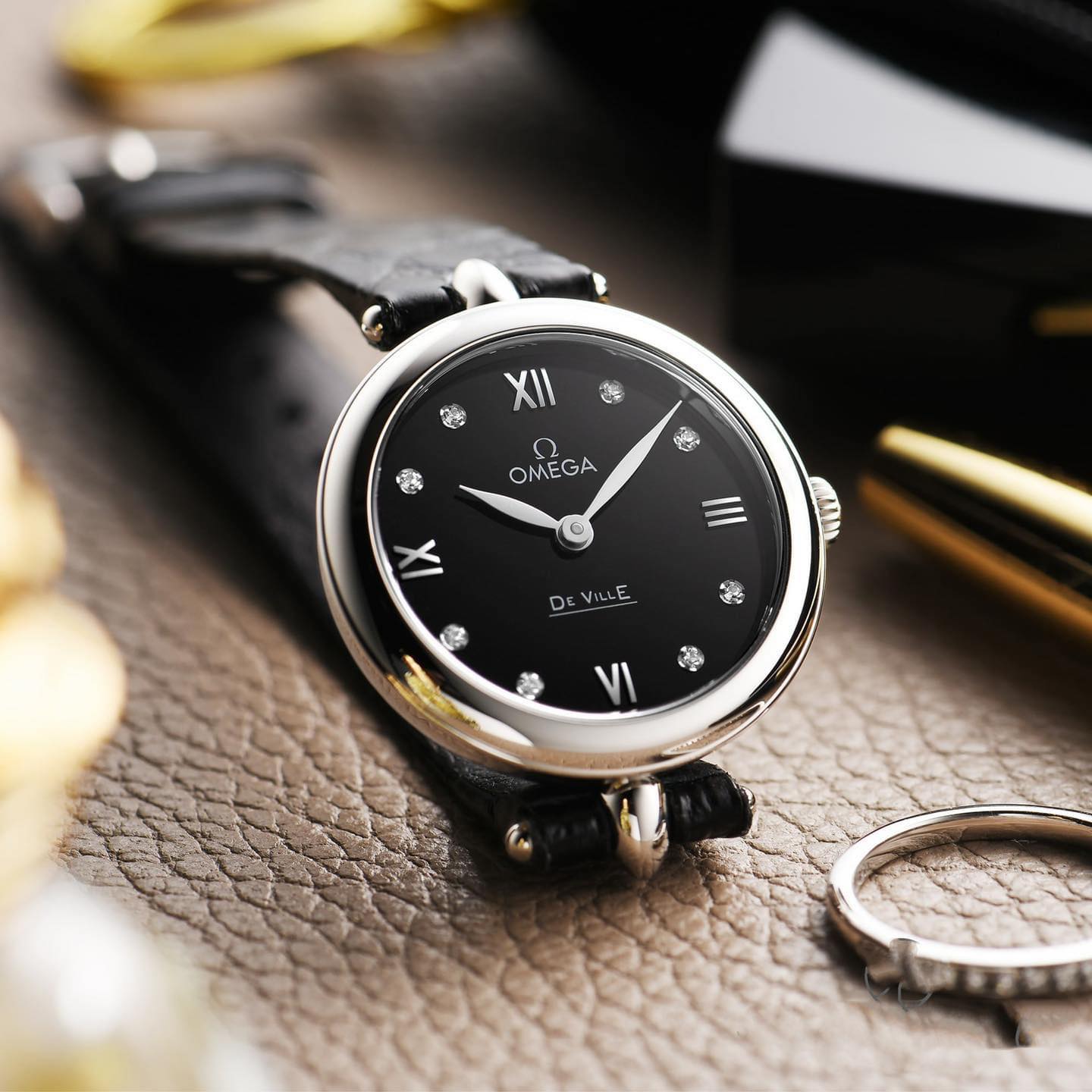 (ĐỒNG HỒ NỮ) (NEW) Omega De Ville Prestige Dewdrop 424.13.27.60.51.001 42413276051001 27.4mm