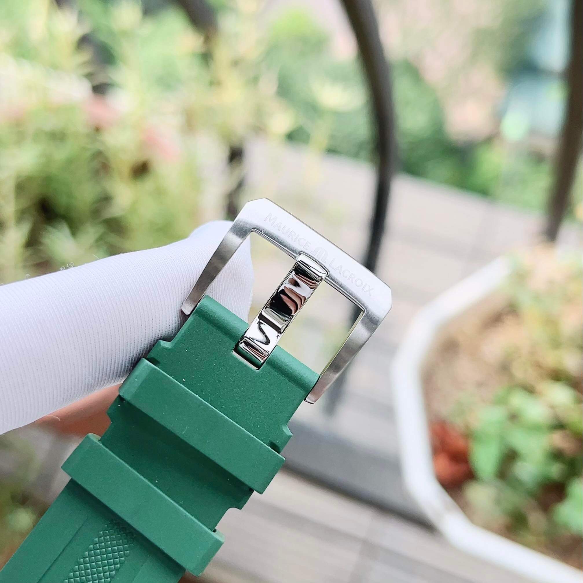 Ảnh 5 của (ĐỒNG HỒ NAM) (New) Maurice Lacroix Aikon Green 39mm AI6007-SS00F-630-D ( AI6007SS00F630D )
