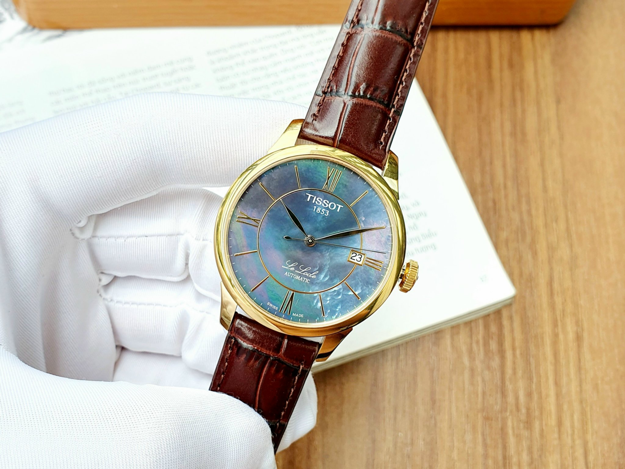 Ảnh 4 của (ĐỒNG HỒ NAM) Tissot Automatic Le Locle T41.5.423.93 ( T41542393 ) 39.3mm