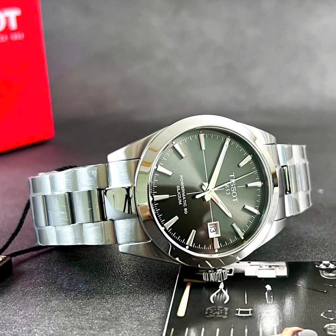 Ảnh 3 của (ĐỒNG HỒ NAM) Tissot Automatic Gentleman Powermatic 80 Silicium T127.407.11.061.01 ( T1274071106101 ) 40mm