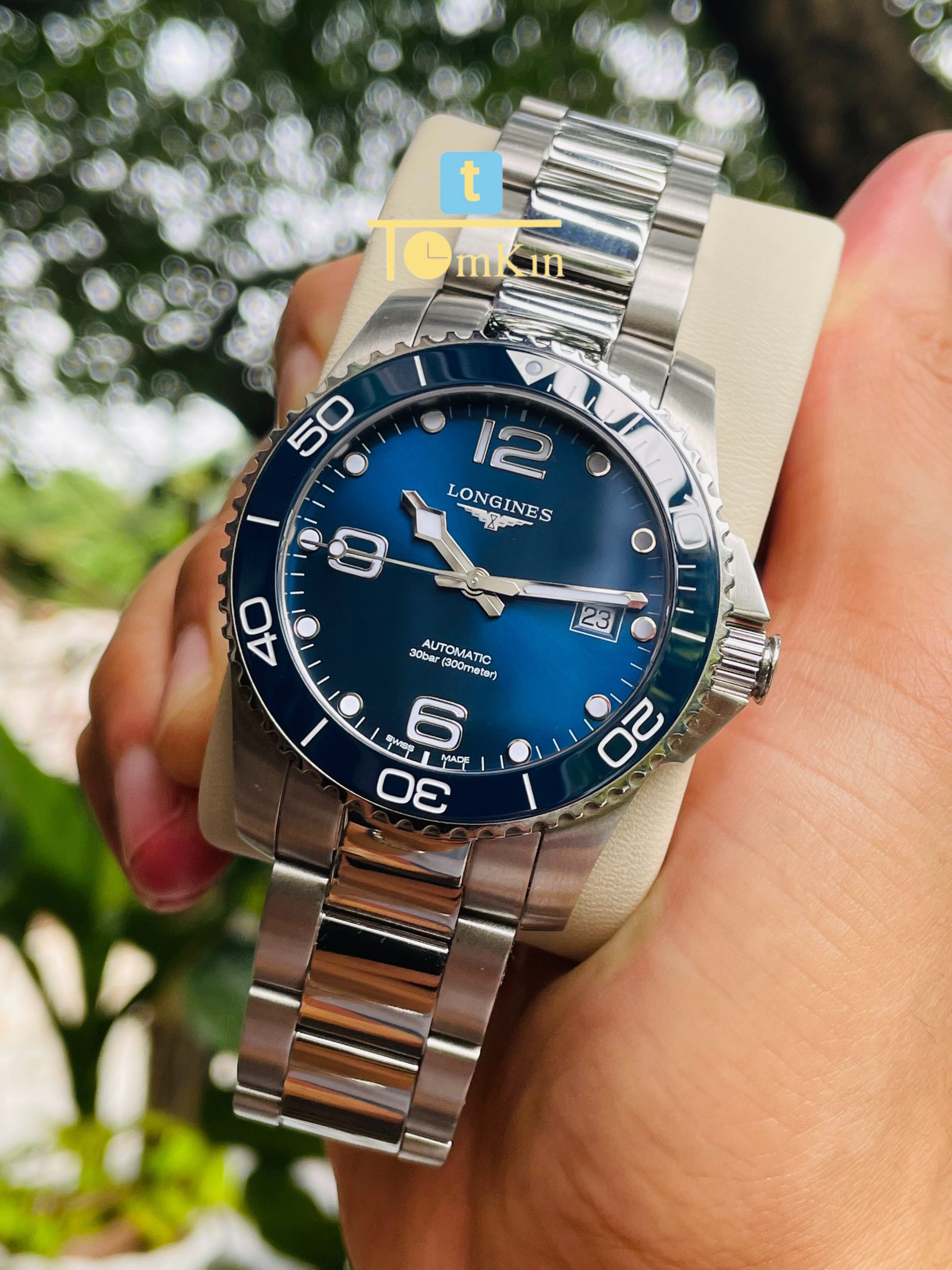 [Deal Lướt]ĐỒNG HỒ LONGINES HYDROCONQUEST L3.781.4.96.6 FULLBOX 41MM