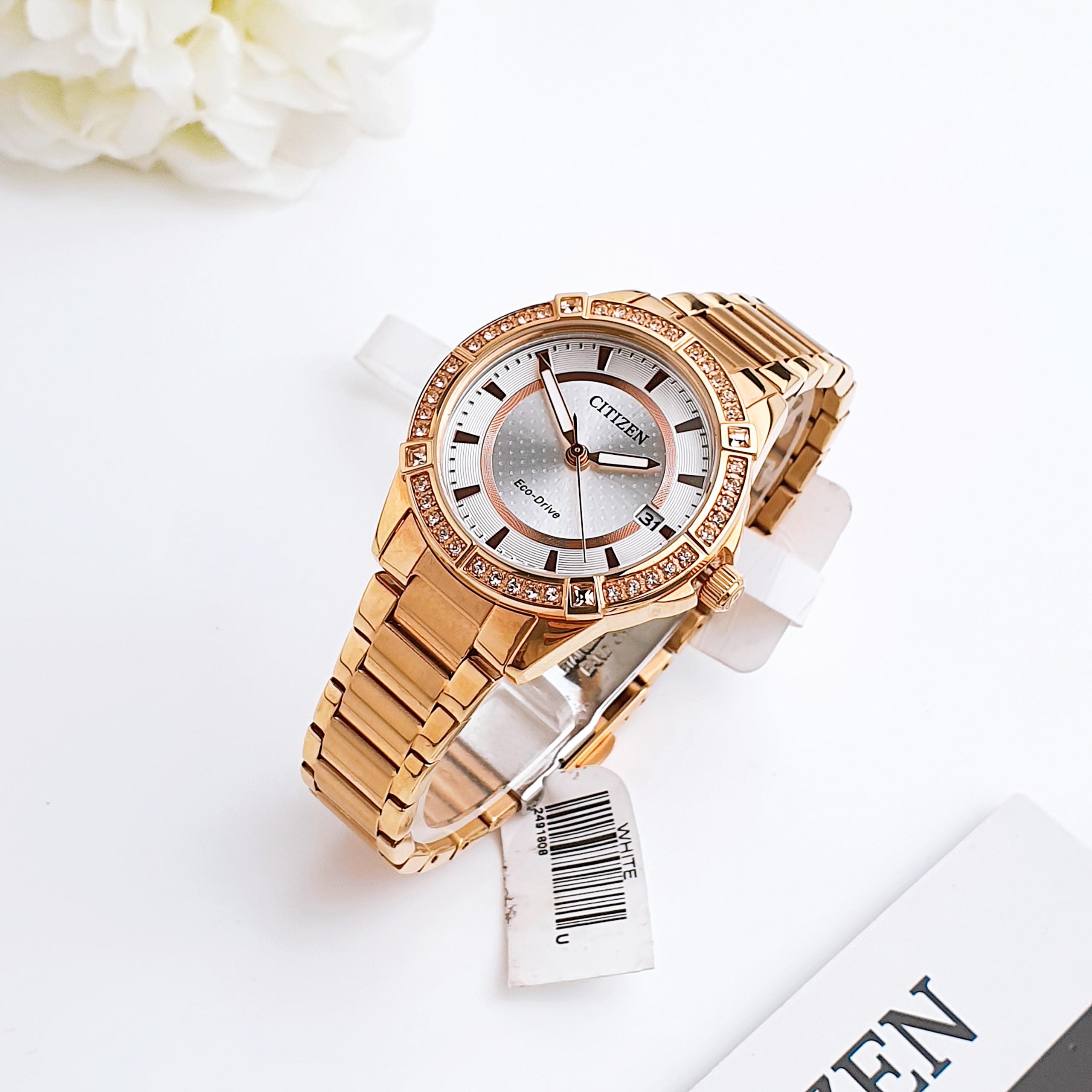 Ảnh 6 của (ĐỒNG HỒ NỮ) Citizen Eco-drive FE6063-53A POV Black Dial Ladies Watch ( FE606353A ) 34mm