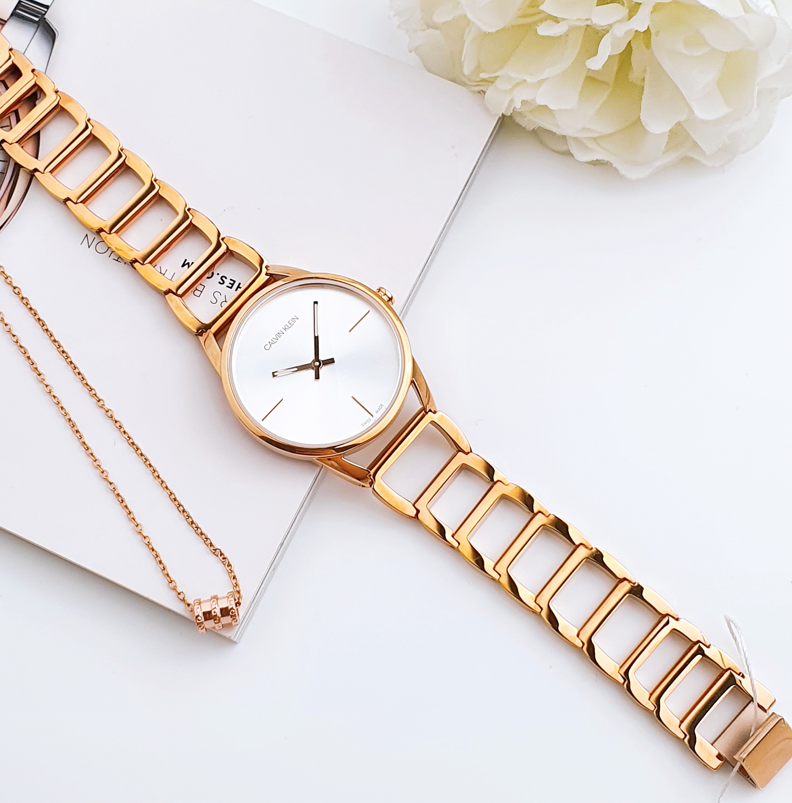 Ảnh 2 của (ĐỒNG HỒ NỮ) CALVIN KLEIN STATELY K3G23626 33mm