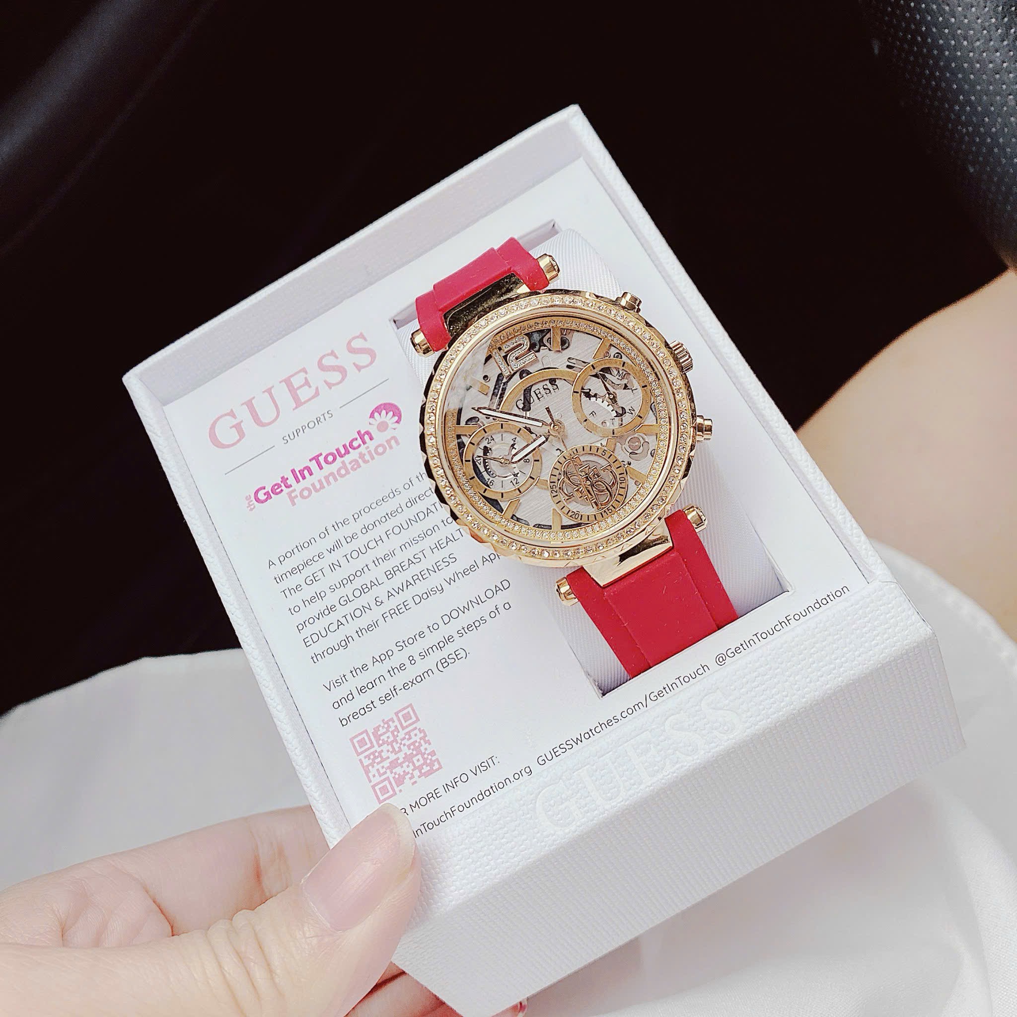 (ĐỒNG HỒ NỮ) Guess GW0484L1 Solstice Red Tone Watch 36mm