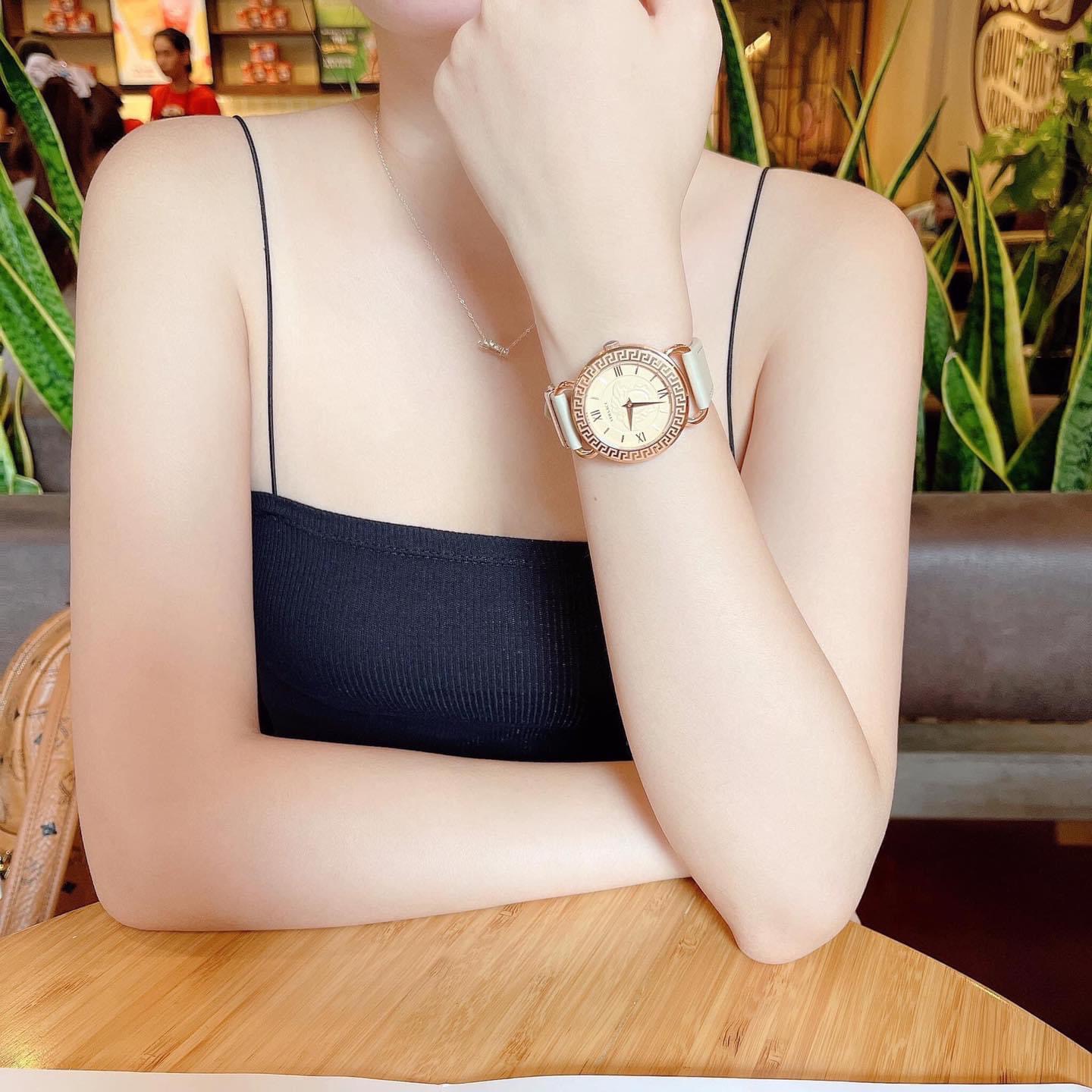 Ảnh 3 của (ĐỒNG HỒ NỮ) Versace Medusa Quartz Ivory Dial Ladies Watch VEPU01021 36MM