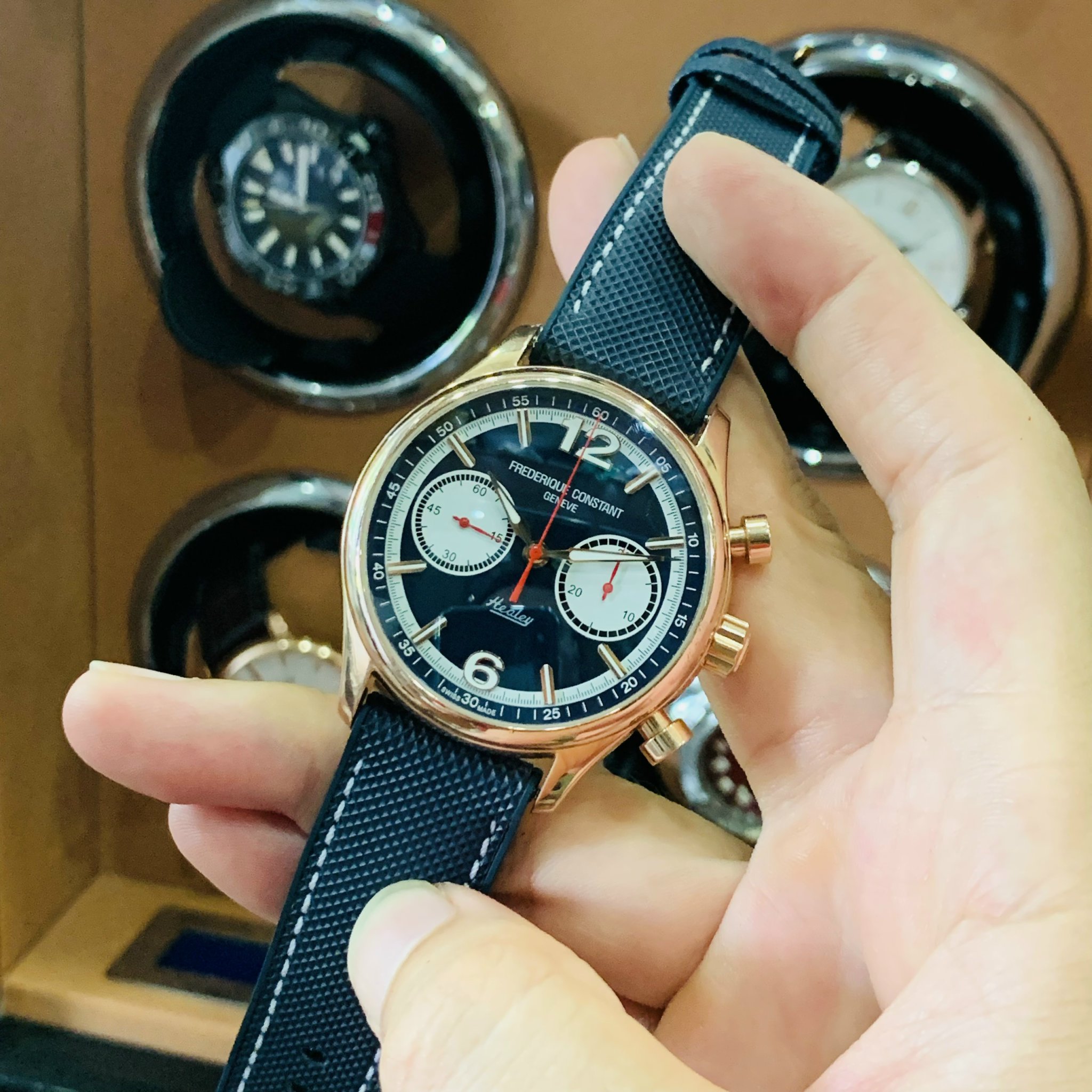 DEAL LƯỚT) Frederique Constant Vintage Rally Healey FC-397HN5B4 used (FC397HN5B4) 42mm