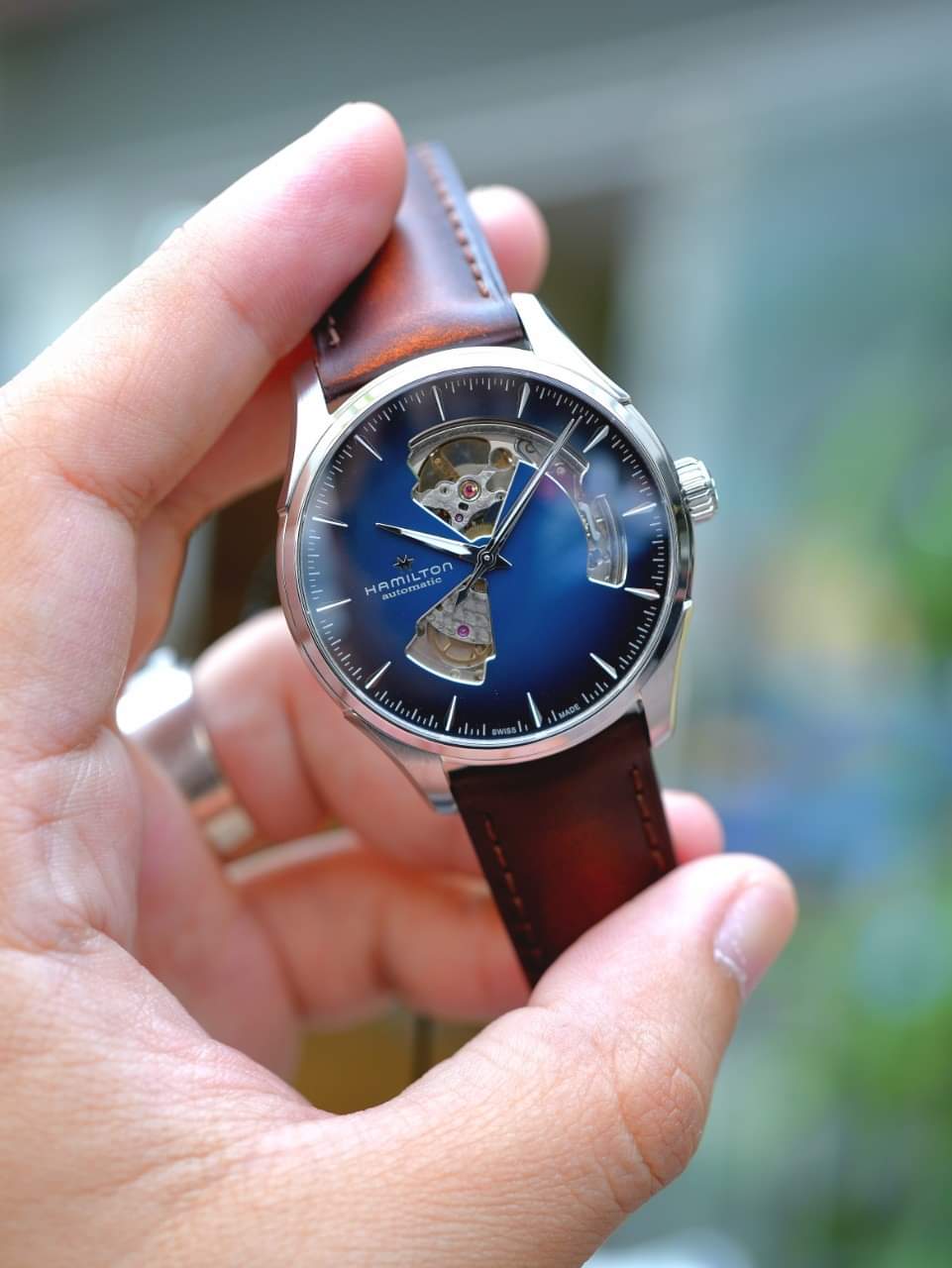 Ảnh 2 của ĐỒNG HỒ NAM HAMILTON JAZZMASTER OPEN HEART INDEX 40MM H32675540