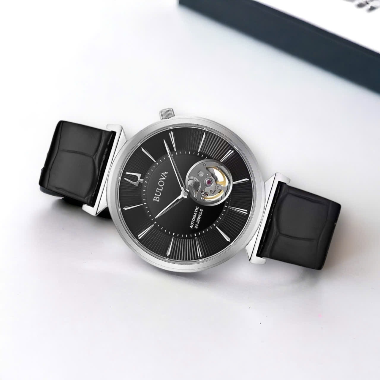 Ảnh 4 của (ĐỒNG HỒ NAM) (NEW) Bulova 96A234 Regatta Automatic Black Watch 40mm