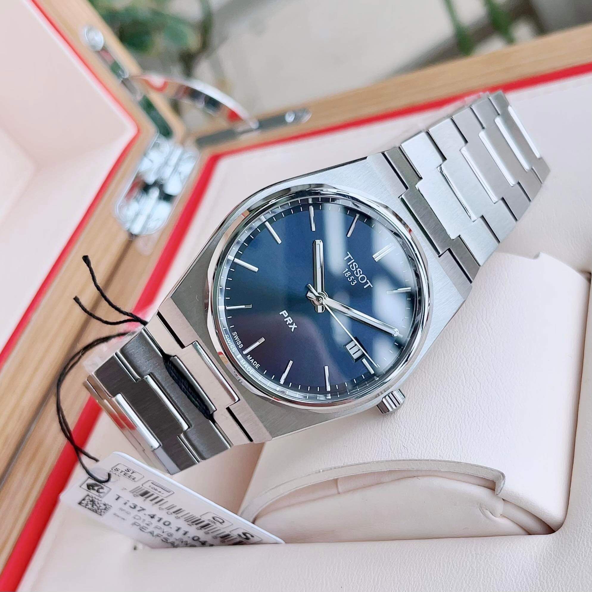 Ảnh 2 của (ĐỒNG HỒ NAM) Tissot Quartz PRX T137.410.11.041.00 ( T1374101104100 )