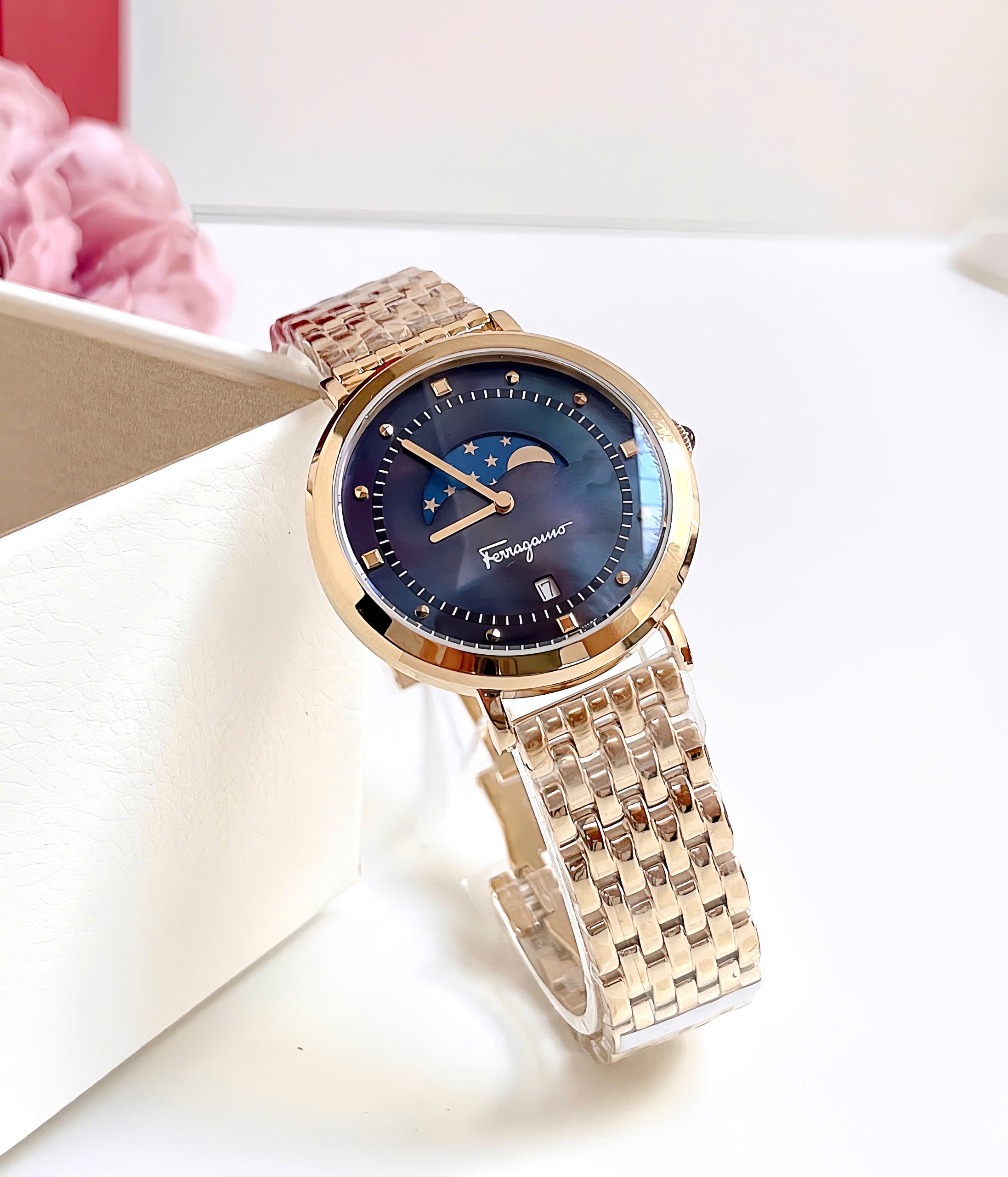 ( ĐỒNG HỒ NỮ ) Salvatore Ferragamo Logomania Moon Watch 36mm SFUH00521