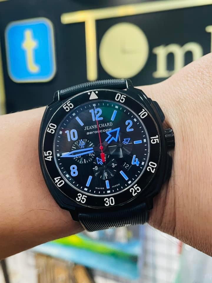Ảnh 5 của [Deal Lướt]ĐỒNG HỒ  Jean Richard Aeroscope Chronograph 60650 TITANIUM (siêu nhẹ)