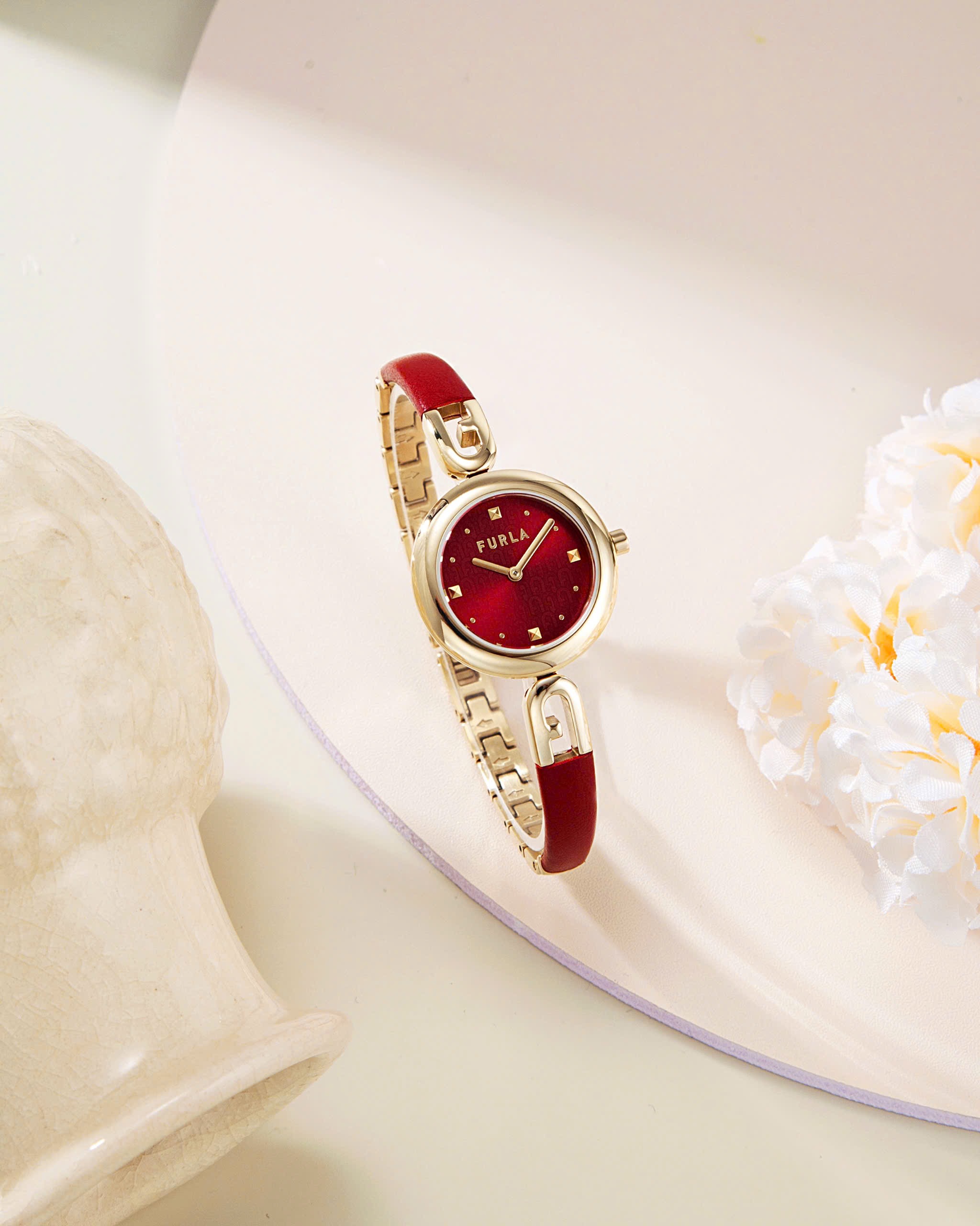 Ảnh 7 của ( ĐỒNG HỒ NỮ ) Furla WW00010010L2 Bangle Red Women’s Watch 28mm