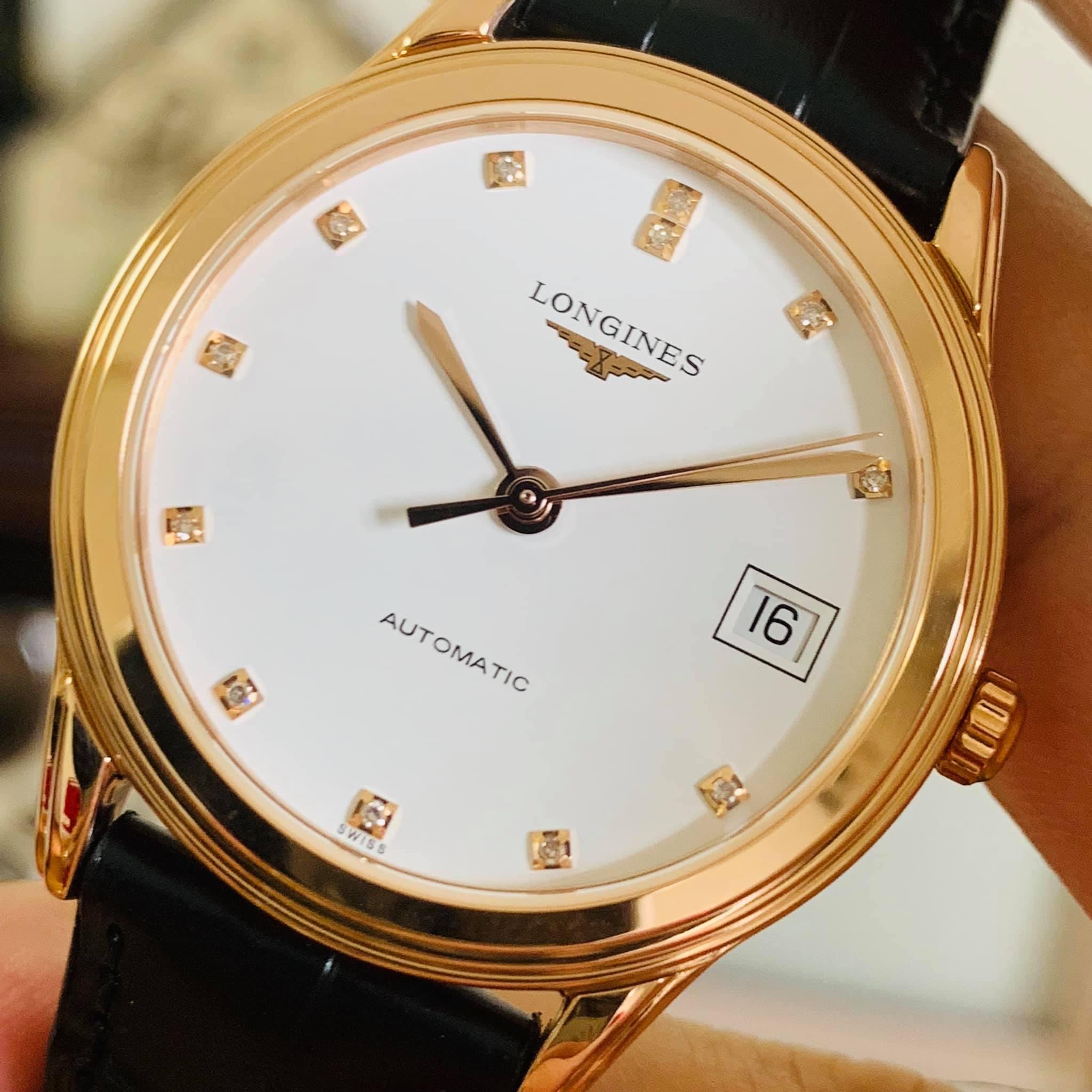 [HOT] LONGINES FLAGSHIP 18K GOLD L4.774.8.27.2 L47748272