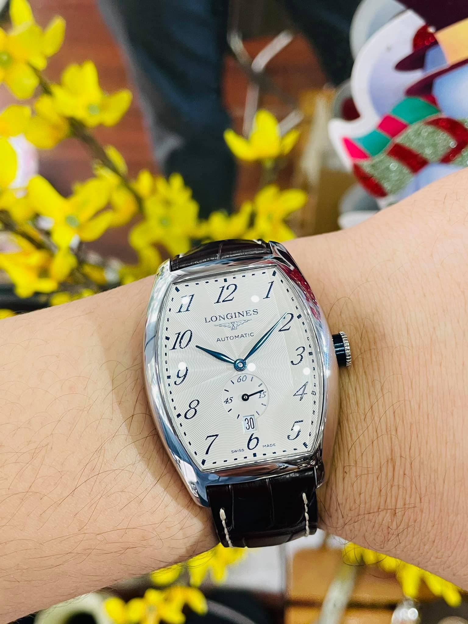 Ảnh 2 của [Deal Lướt] Longines Evidenza L2.642.4.73.4 Watch 33.1X38.75mm Dáng Toneau cực chất