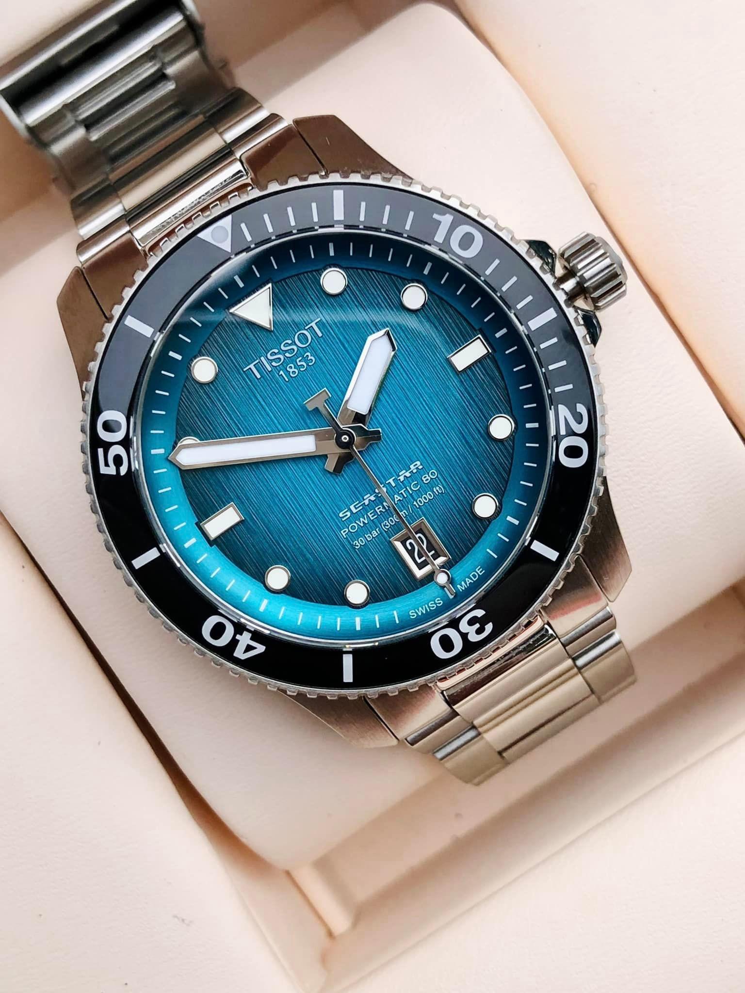 Ảnh 5 của (ĐỒNG HỒ NAM) TISSOT SEASTAR 1000 POWERMATIC 80 T120.807.11.091.00 (T1208071109100) 40mm