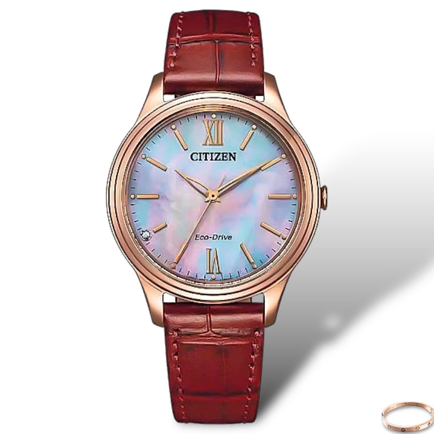 (ĐỒNG HỒ NỮ) Citizen Eco-Drive EM0419-11D 34mm