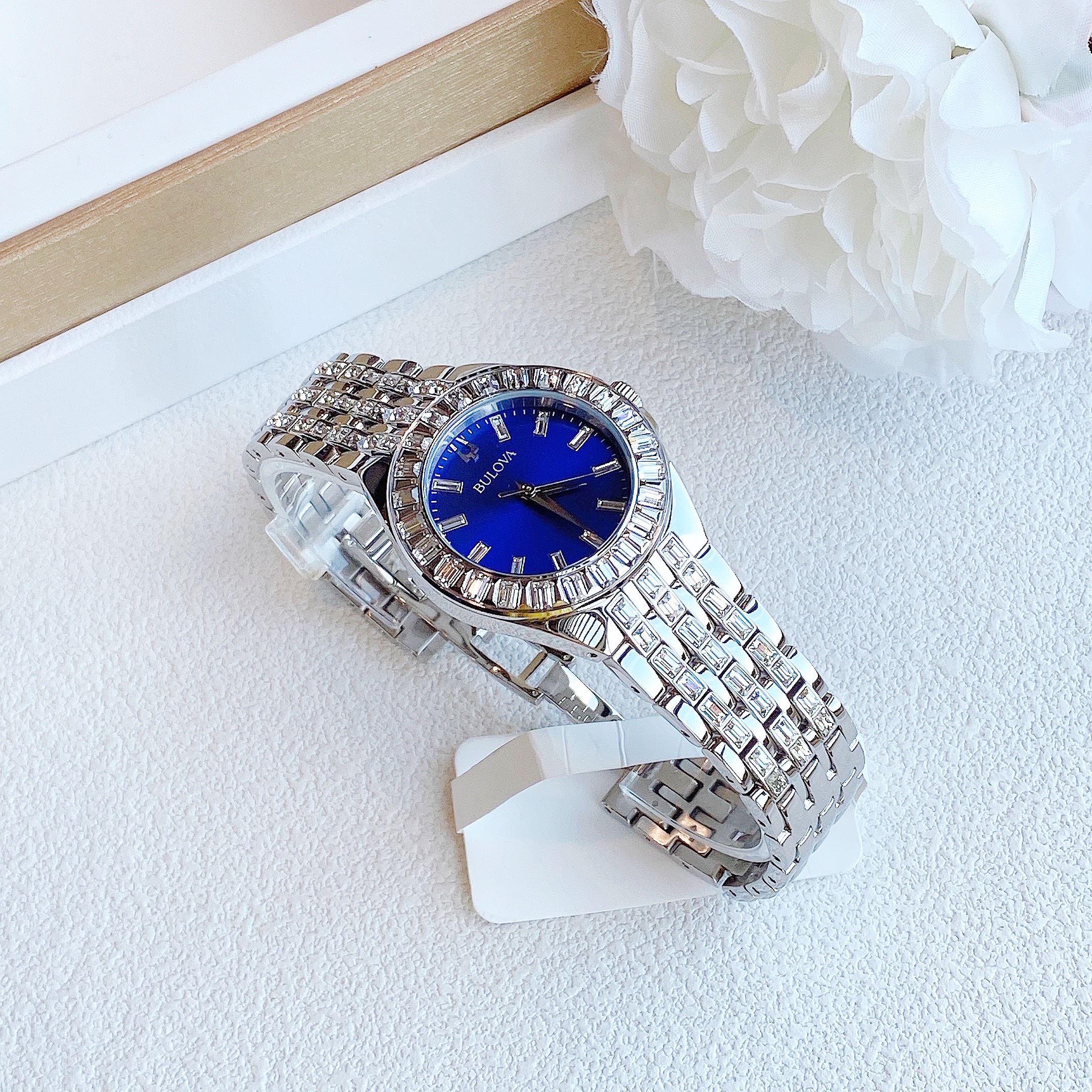 Ảnh 5 của (ĐỒNG HỒ NỮ) Bulova Swarovski Crystal 96L290 32mm