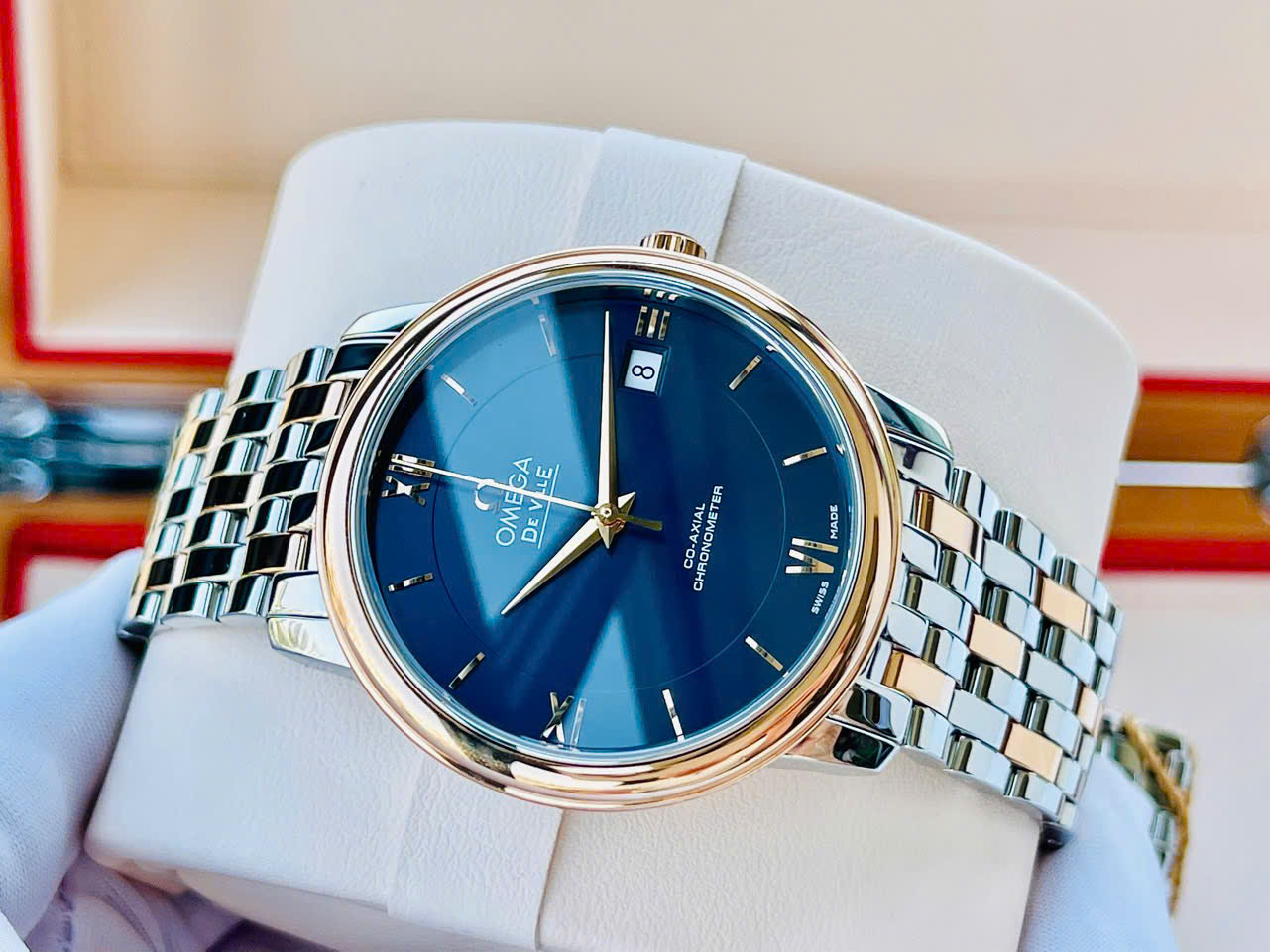 Ảnh 5 của (ĐỒNG HỒ NAM) (NEW) OMEGA DEVILLE PRESTIGE CO-AXIAL CHRONOMETER 424.20.37.20.03.002 42420372003002