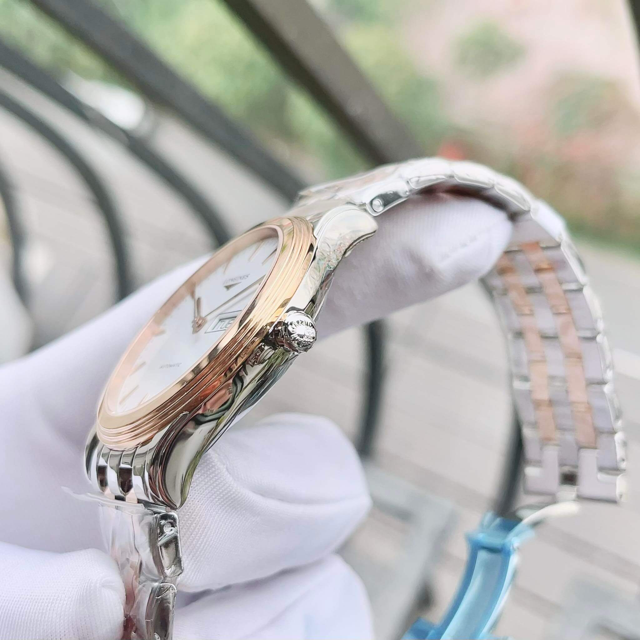 Ảnh 3 của (ĐỒNG HỒ NAM) (New)  Longines Flagship DayDate - L4.899.3.92.7 ( L48993927 ) 38.5mm