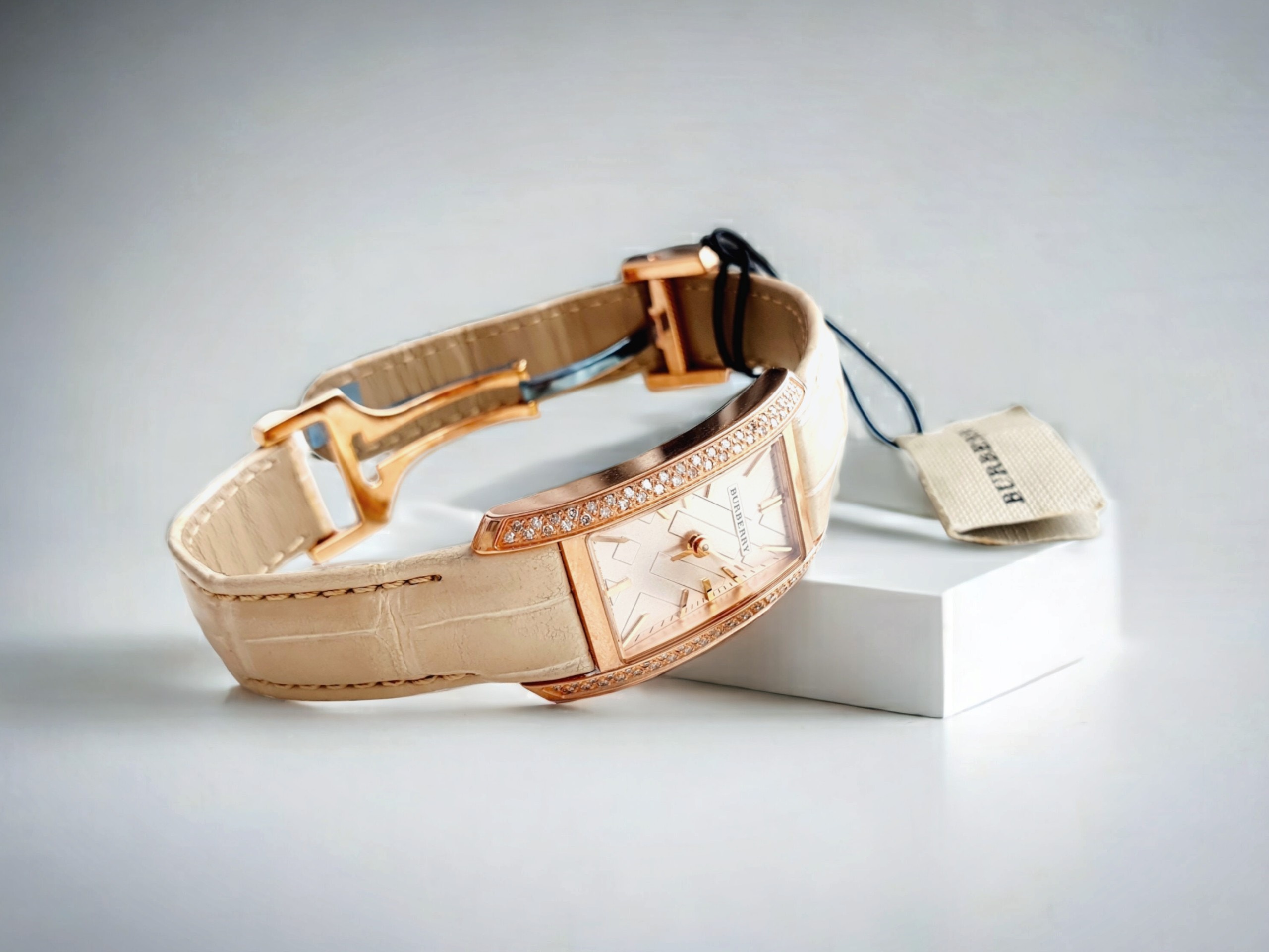 Ảnh 8 của (ĐỒNG HỒ NỮ) Burberry The Pioneer BU1119 20mm Limited Edition Diamond Bezel Women's Watch