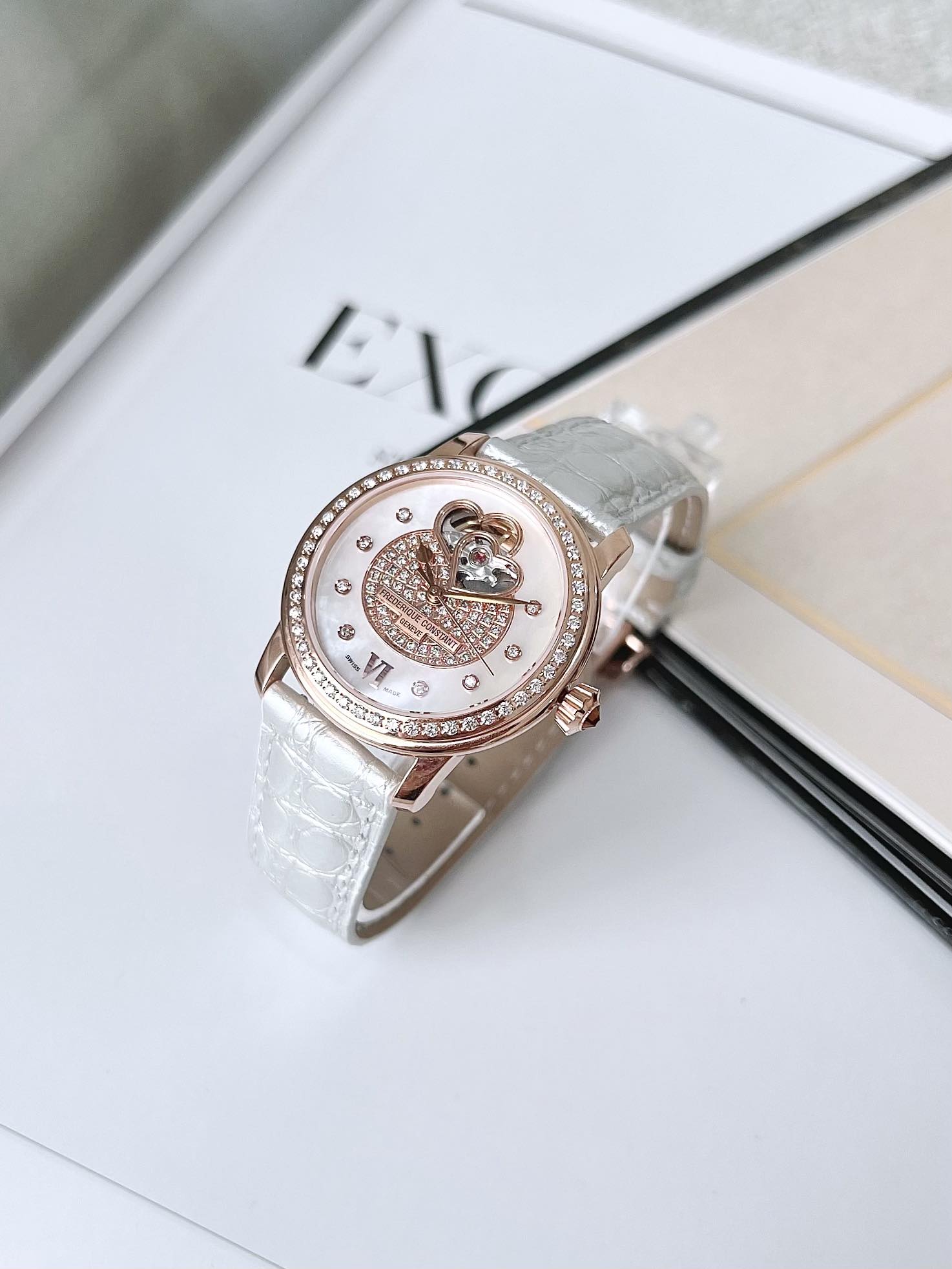 Ảnh 6 của (ĐỒNG HỒ NỮ) FREDERIQUE CONSTANT DOUBLE HEARTBEAT FC-310CDHB2PD4 (FC310CDHB2PD4) 34mm