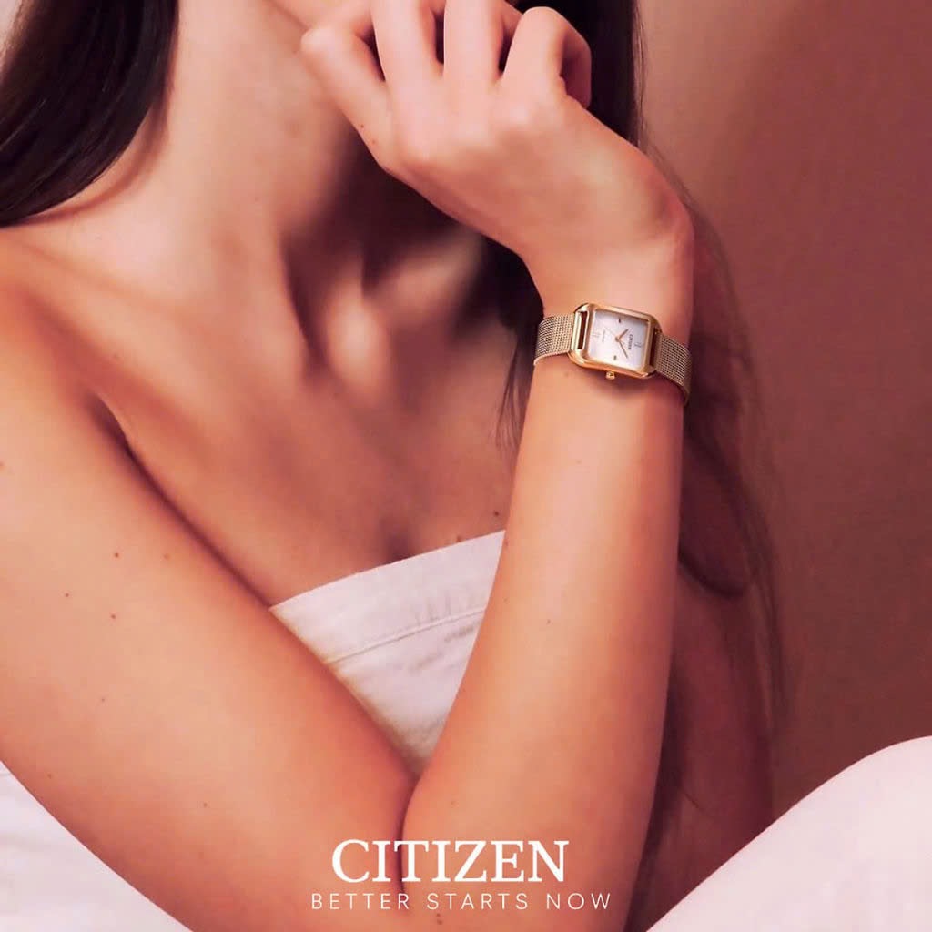 Ảnh 4 của (ĐỒNG HỒ NỮ) Citizen Eco-Drive EM0493-85P mẫu vuông thanh lịch 23.5mm