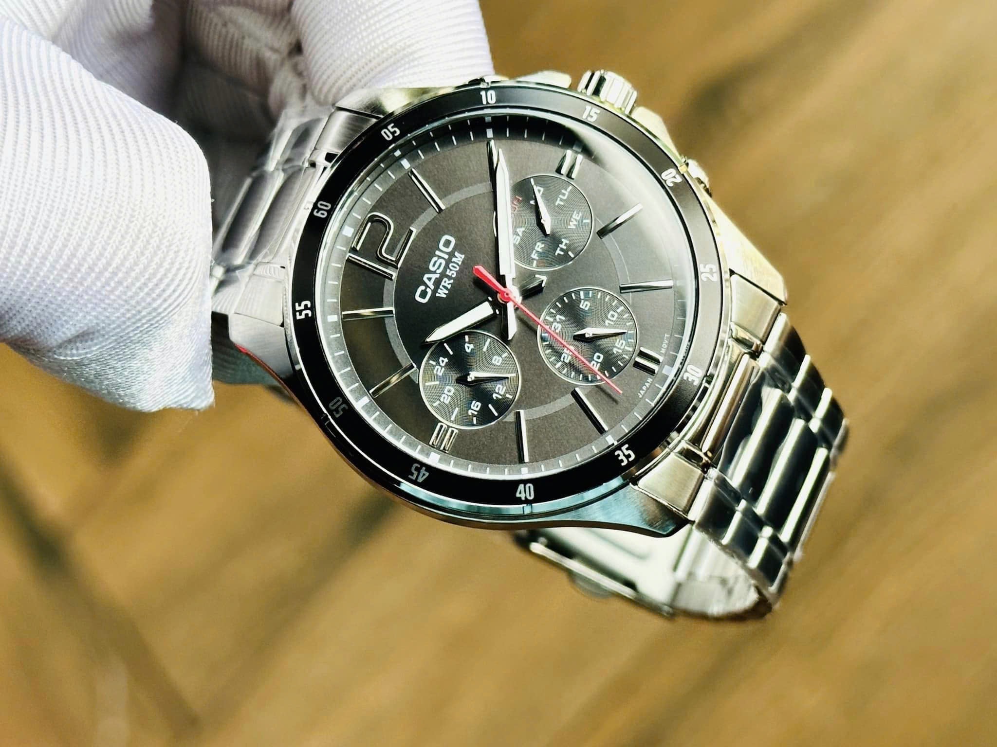 Ảnh 4 của (ĐỒNG HỒ NAM) Casio Quartz MTP-1374D-1AV ( MTP1374D1AV )