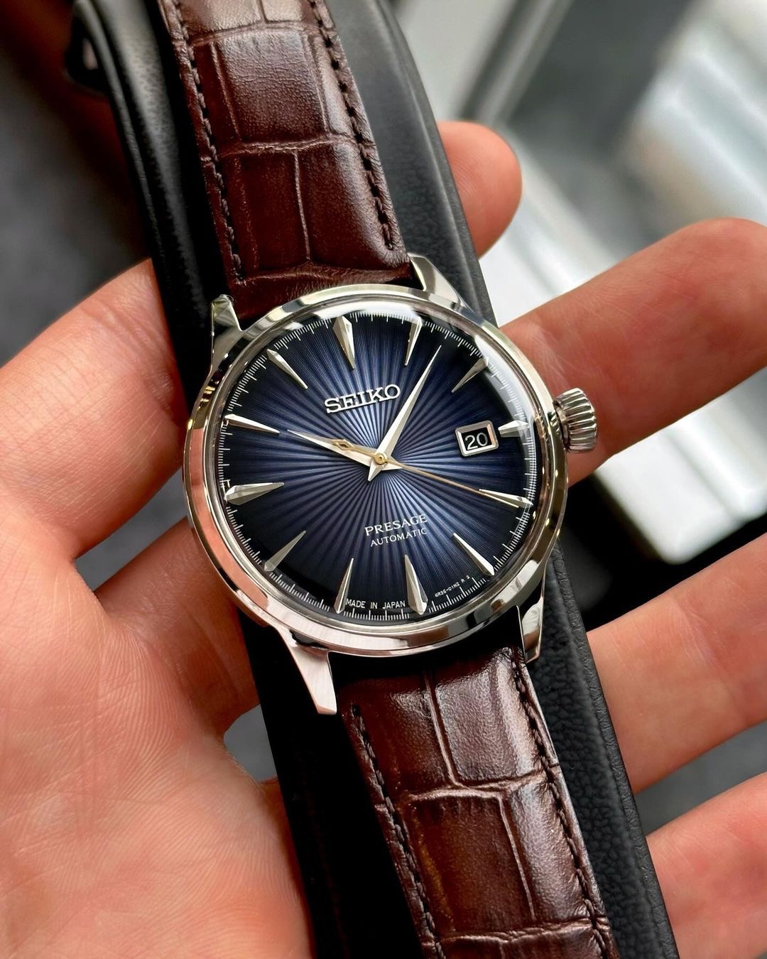 Ảnh 2 của (ĐỒNG HỒ NAM) Seiko Automatic SRPK15J1 Presagge Cocktail Blue 41mm