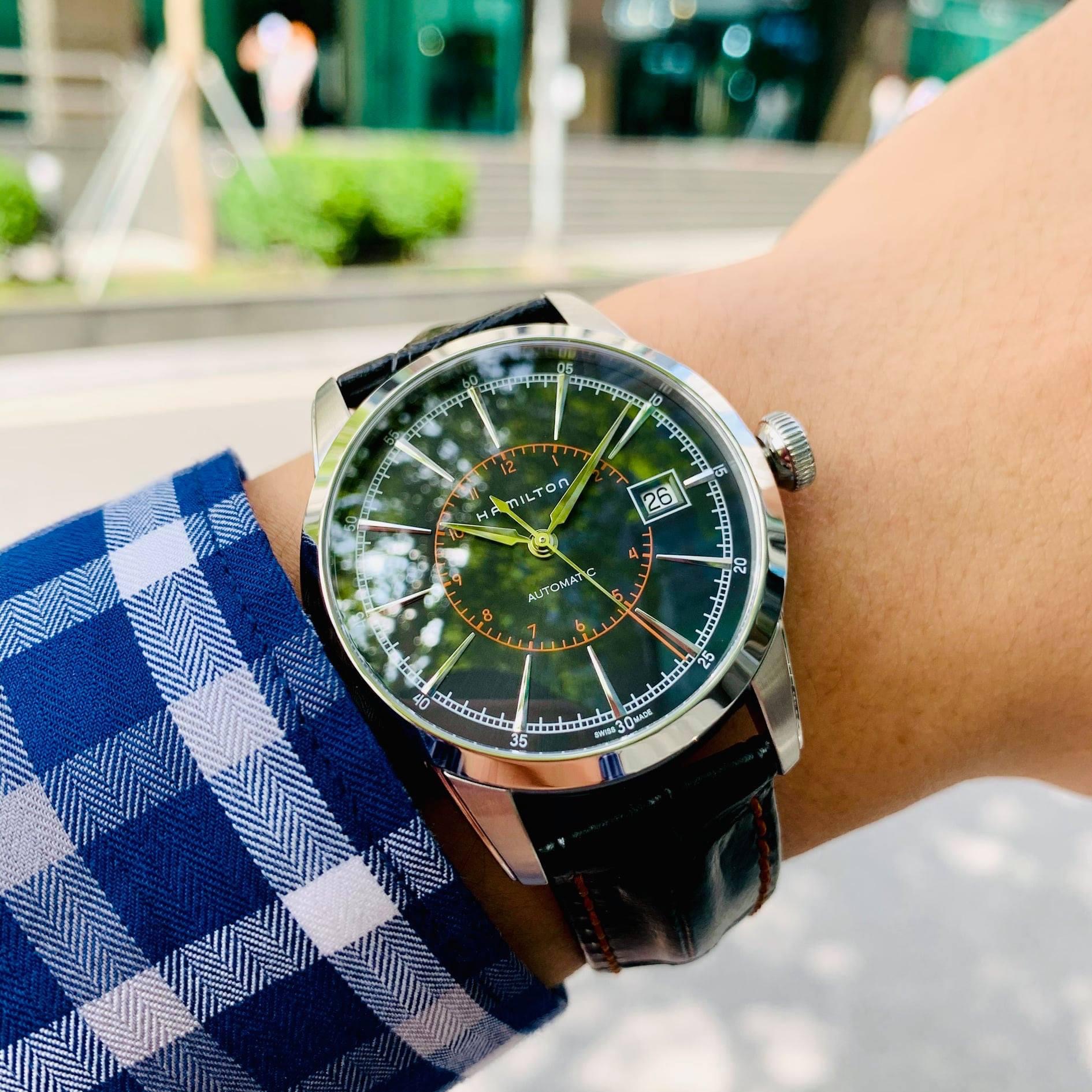 Hamilton Railroad Black - H40555731 THUỴ SỸ