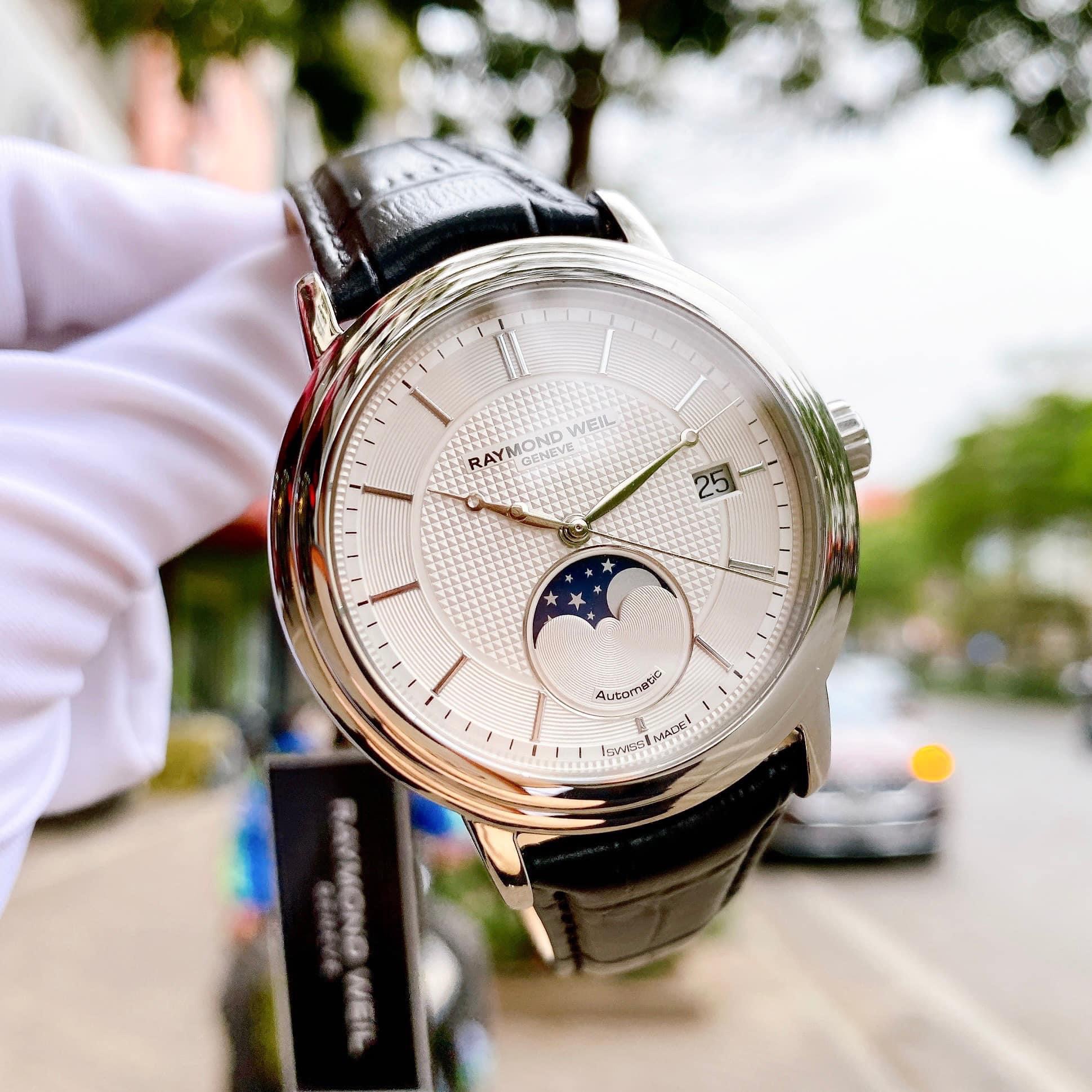 Ảnh 2 của (ĐỒNG HỒ NAM) (New) Raymond Weil Maestro Moonphase - 2879-STC-65001 ( 2879STC65001 ) 39mm