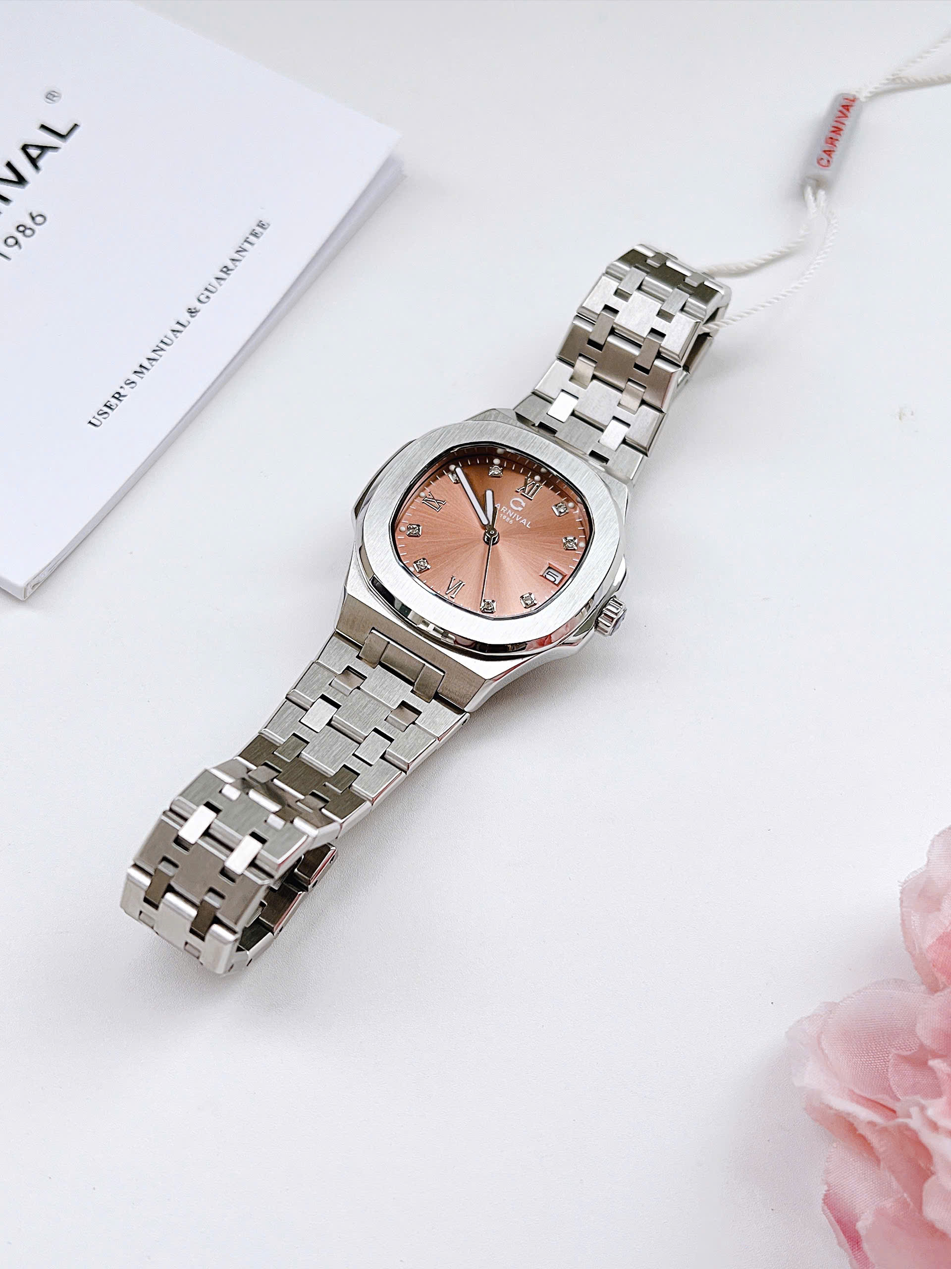 Ảnh 4 của (ĐỒNG HỒ NỮ) Đồng Hồ Nữ Carnival Quartz 8160L-VT-N