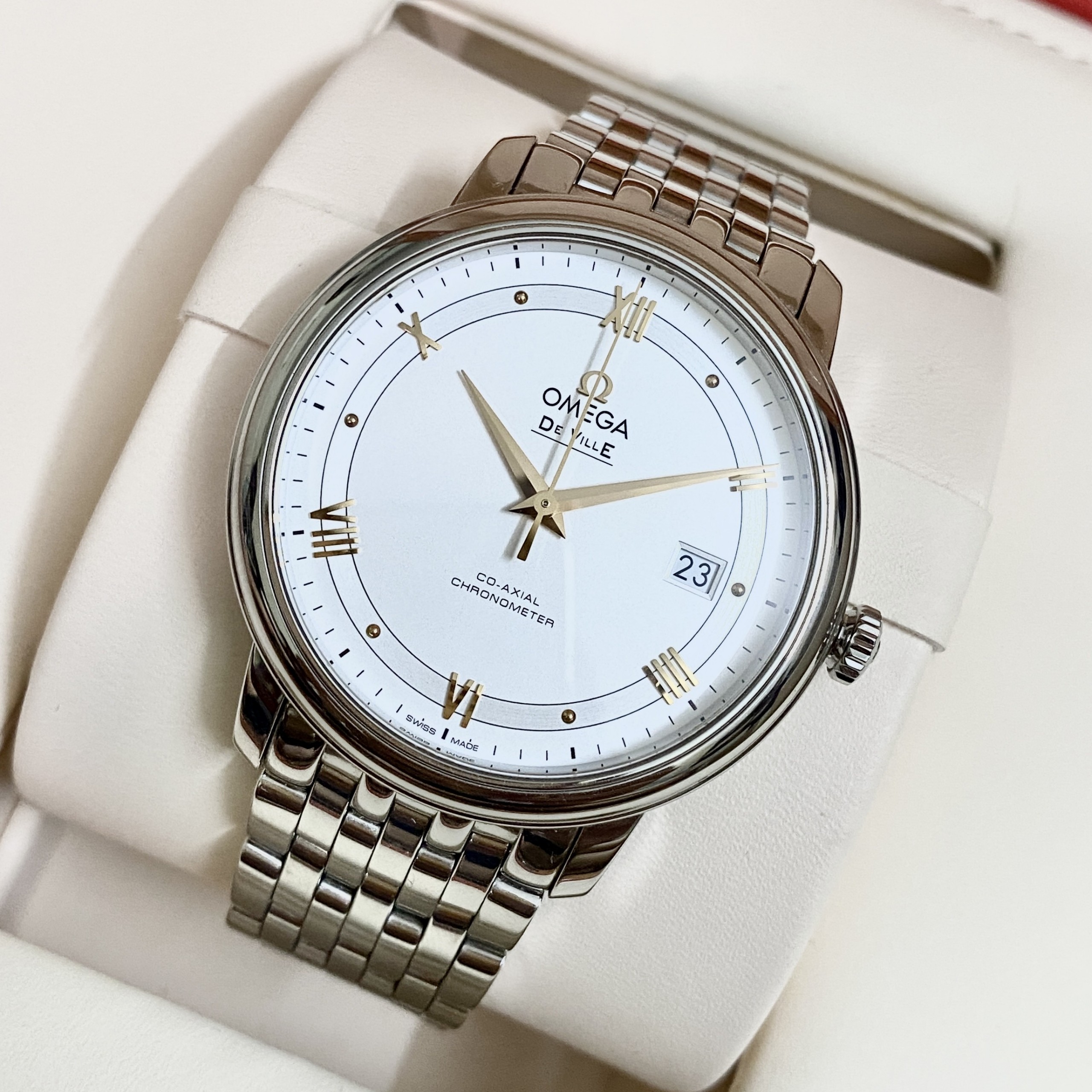 Ảnh 3 của (HÀNG LƯỚT) Đồng hồ nam OMEGA DE-VILLE 424.10.40.20.02.002 PRESTIGE CO‑AXIAL 39.5 MM