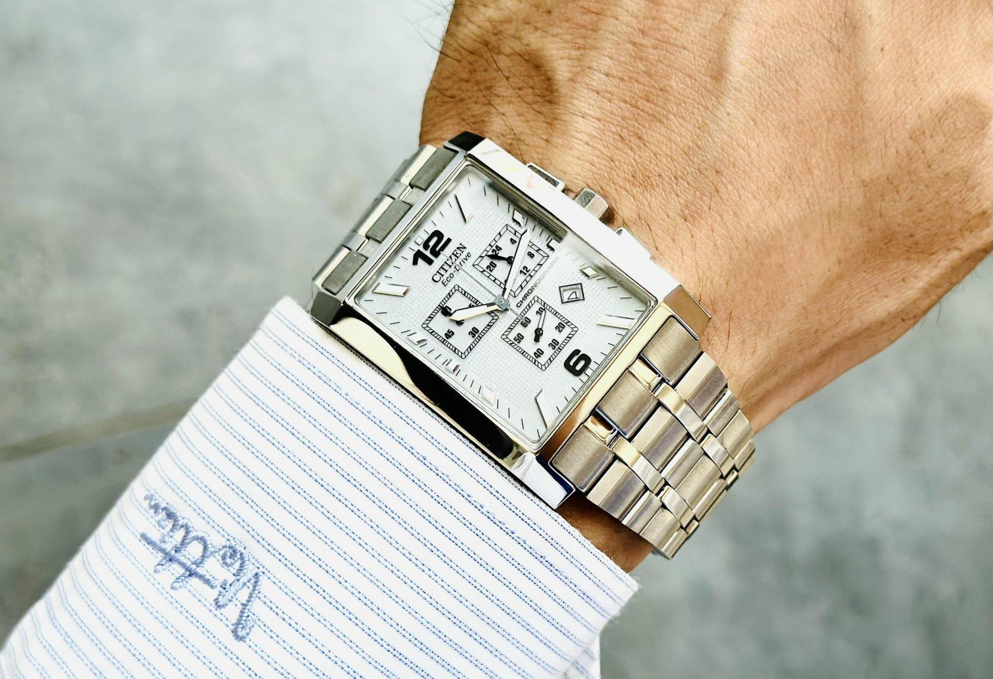 Ảnh 3 của (ĐỒNG HỒ NAM) (NEW) Citizen Eco-Drive AT0910-51A Chronograph Largo