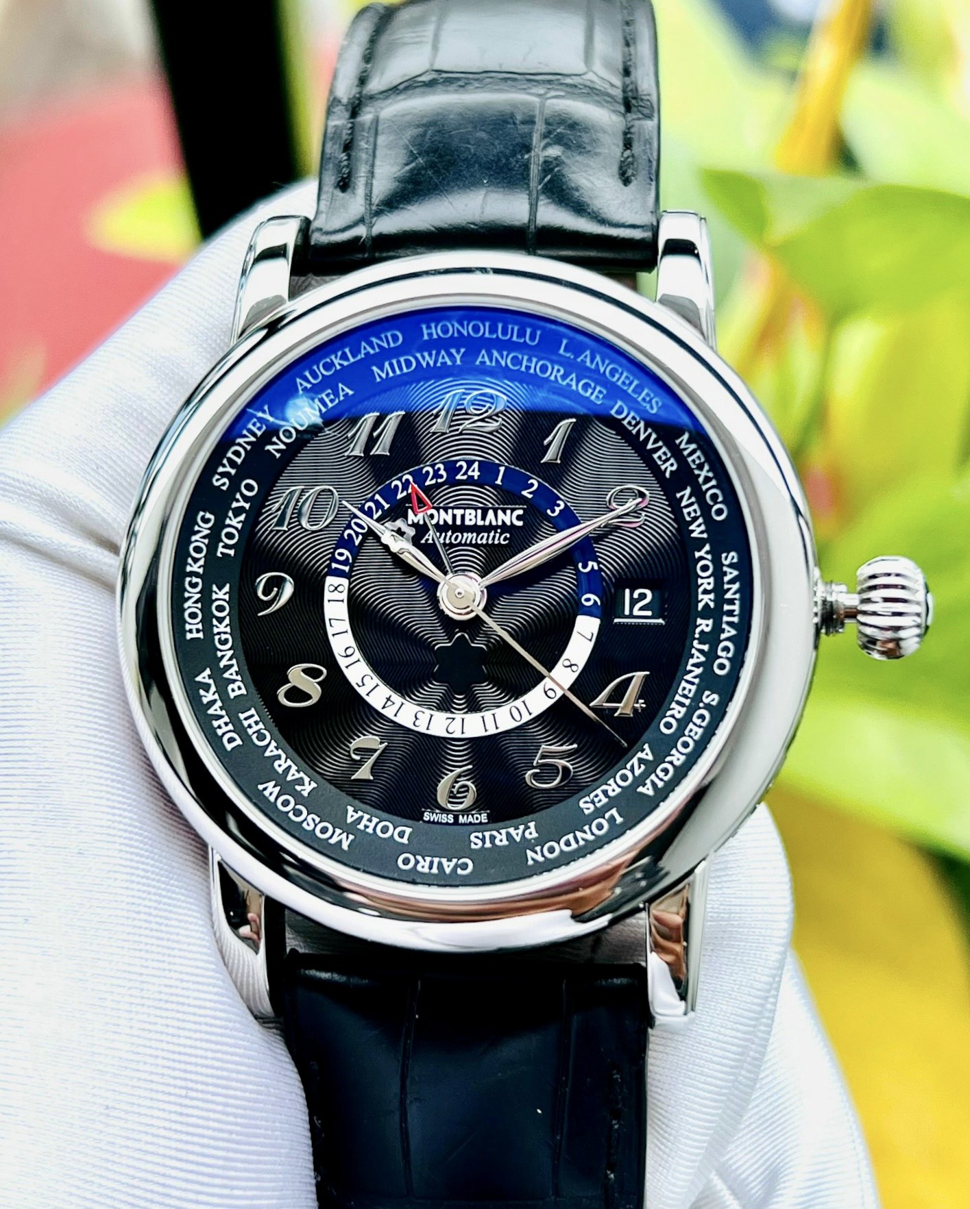 [Deal Lướt] (Đồng hồ nam) Montblanc 106464 (used) - Star World-Time GMT Automatic