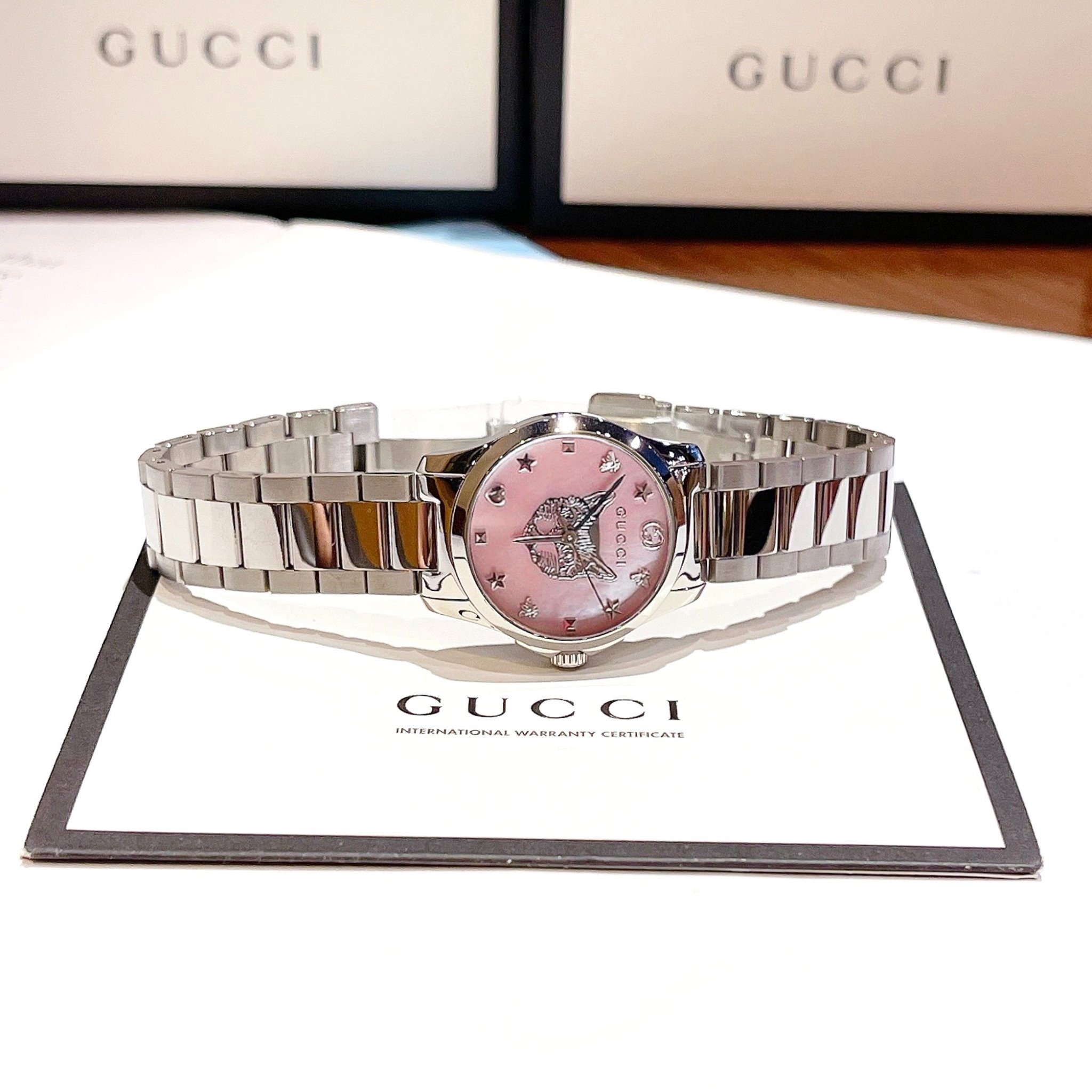 Ảnh 5 của (ĐỒNG HỒ NỮ) Gucci YA1265013 G-Timeless Swiss Watch 27mm