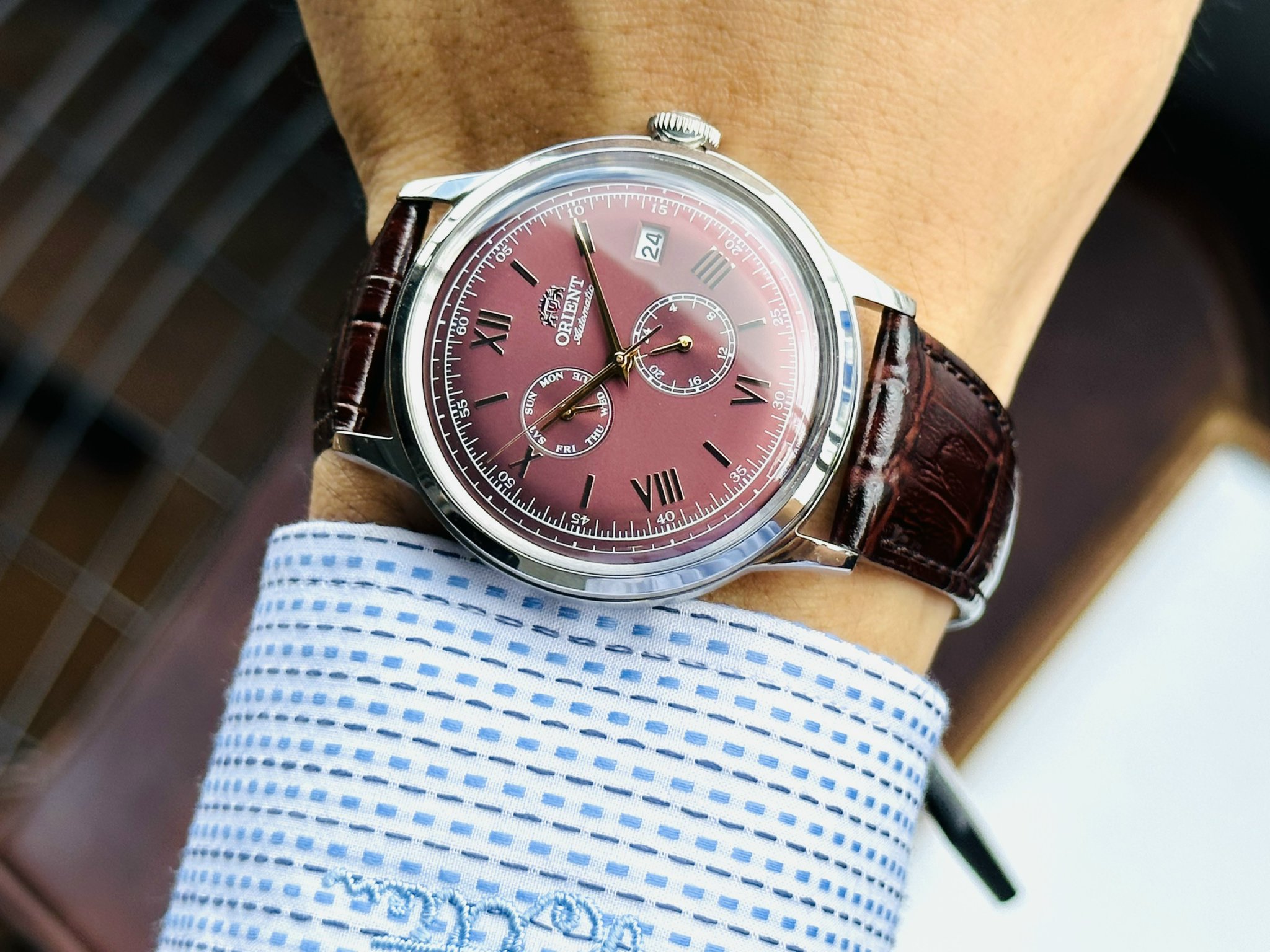Ảnh 2 của (ĐỒNG HỒ NAM) Orient Bambino Version 8 RA-AK0705R10 (  RA-AK0705R) 40.5mm