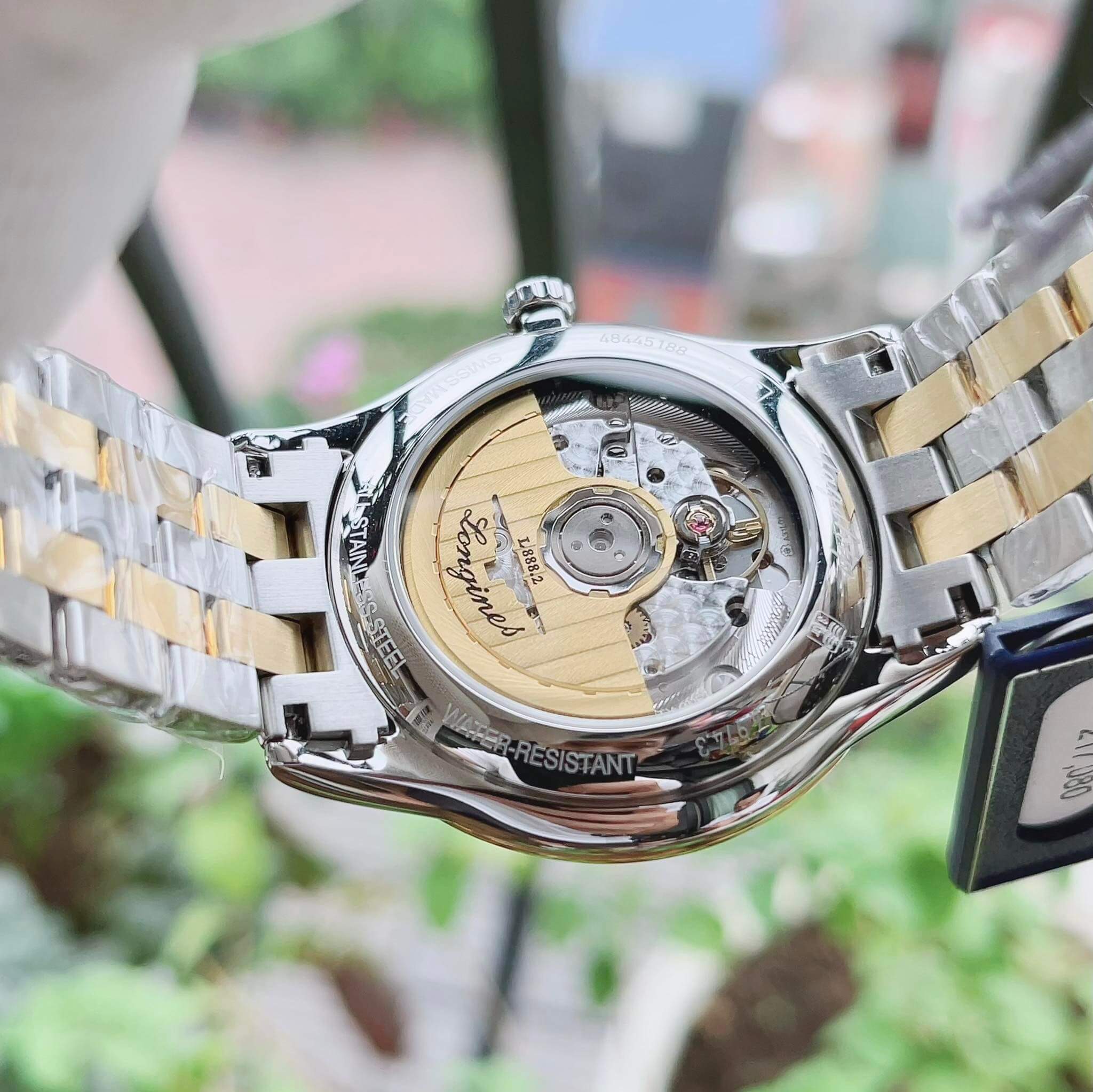 Ảnh 5 của (ĐỒNG HỒ NAM) (New)  Longines L4.974.3.27.7 Flagship Date Diamond Demi L49743277 38.5mm
