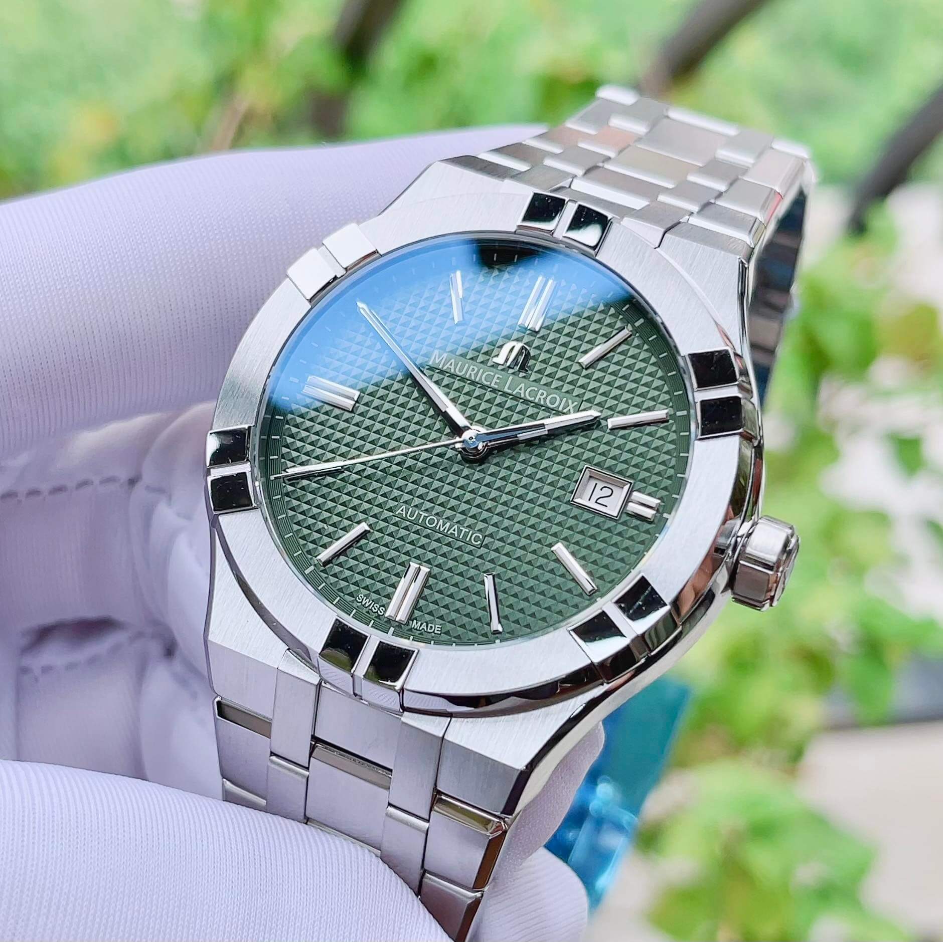 Ảnh 3 của (ĐỒNG HỒ NAM) Maurice Lacroix Aikon 42mm AI6008-SS00F-630-D (Dây thép+ dây cao su)