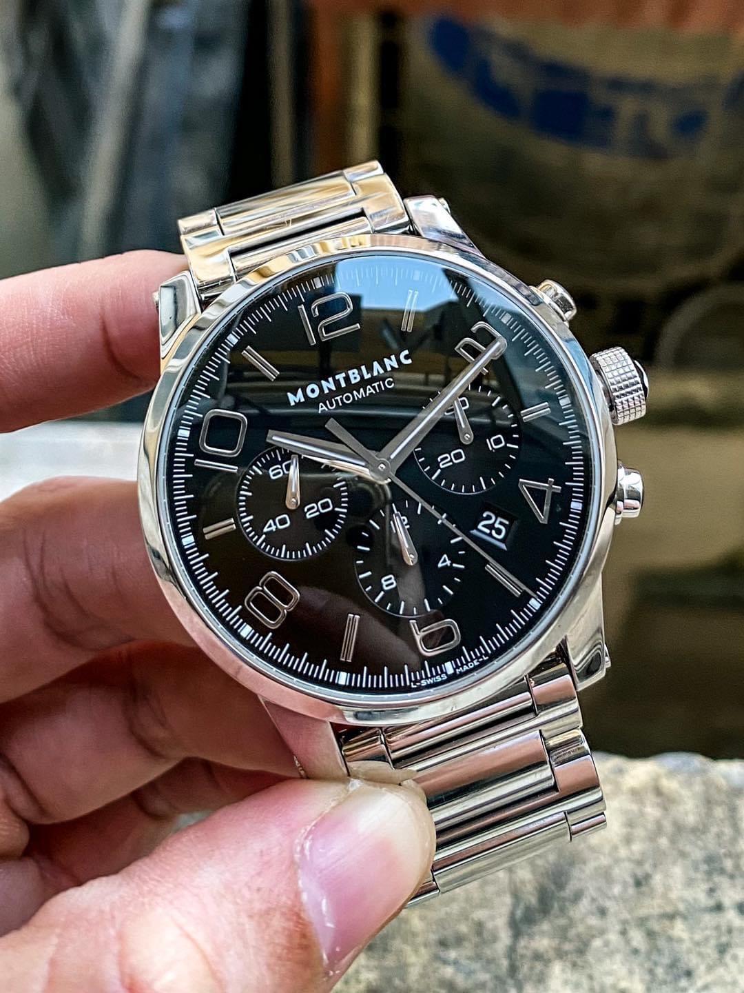 Ảnh 3 của [Deal Lướt] Montblanc Timewalker 9668 Stainless Steel Mens Watch 43mm