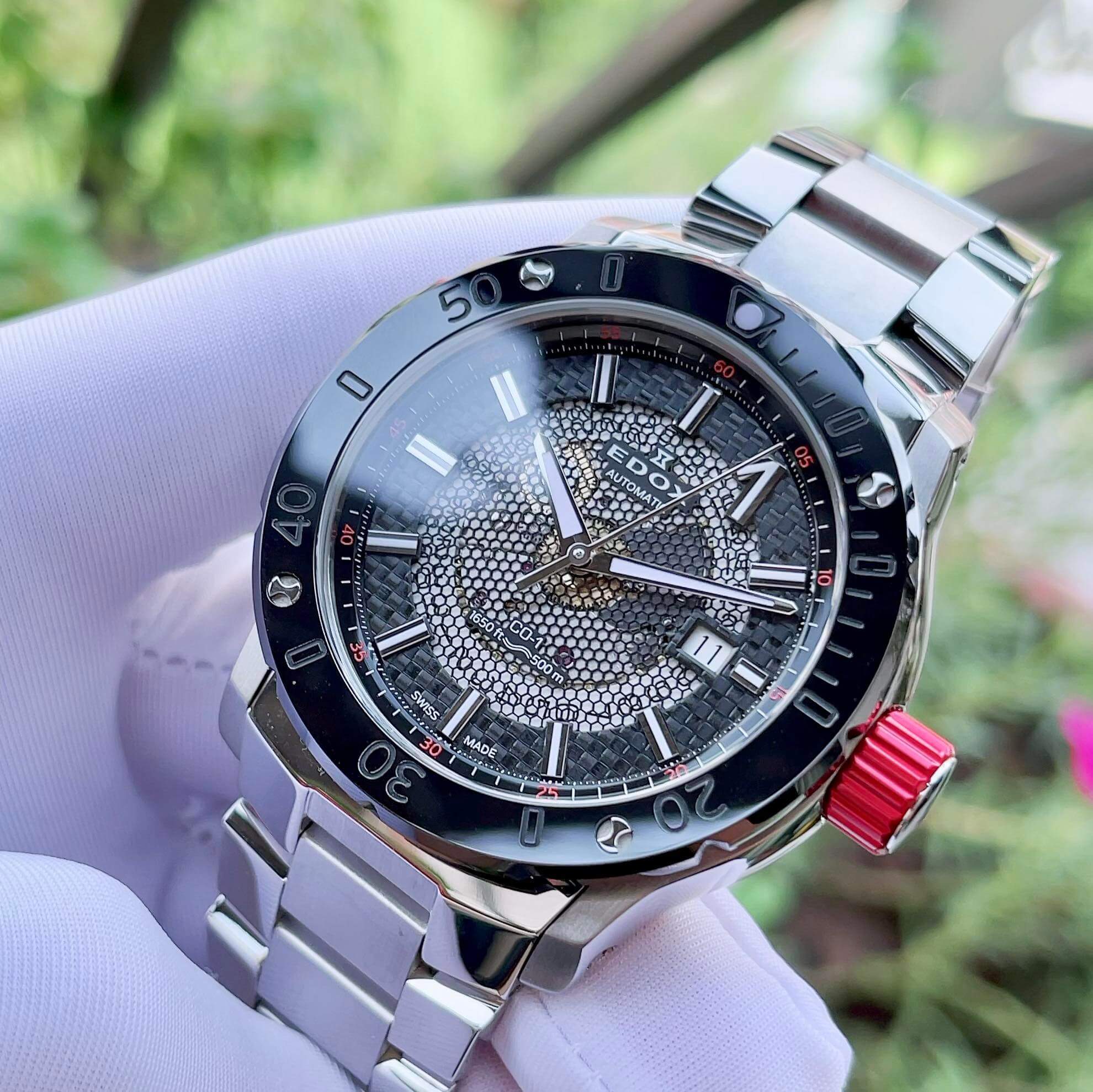 (ĐỒNG HỒ NAM) (NEW) EDOX CHRONOFFSHORE AUTOMATIC 80099-3RM-NIN ( 800993RMNIN ), 43MM