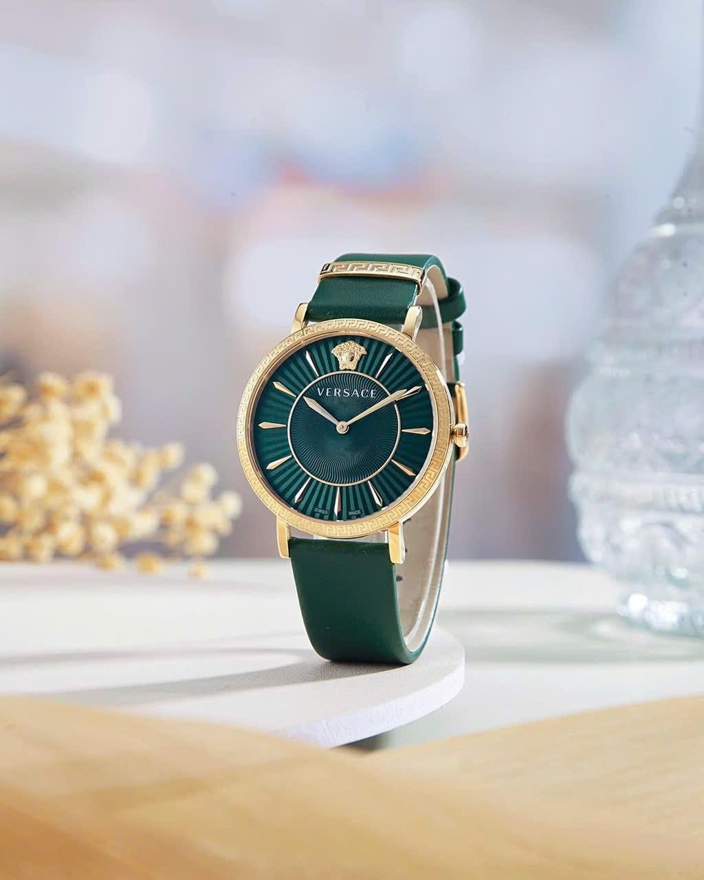 (ĐỒNG HỒ NỮ) Versace Women 38 mm Size Green Dial Analog Watch- VEJL00322