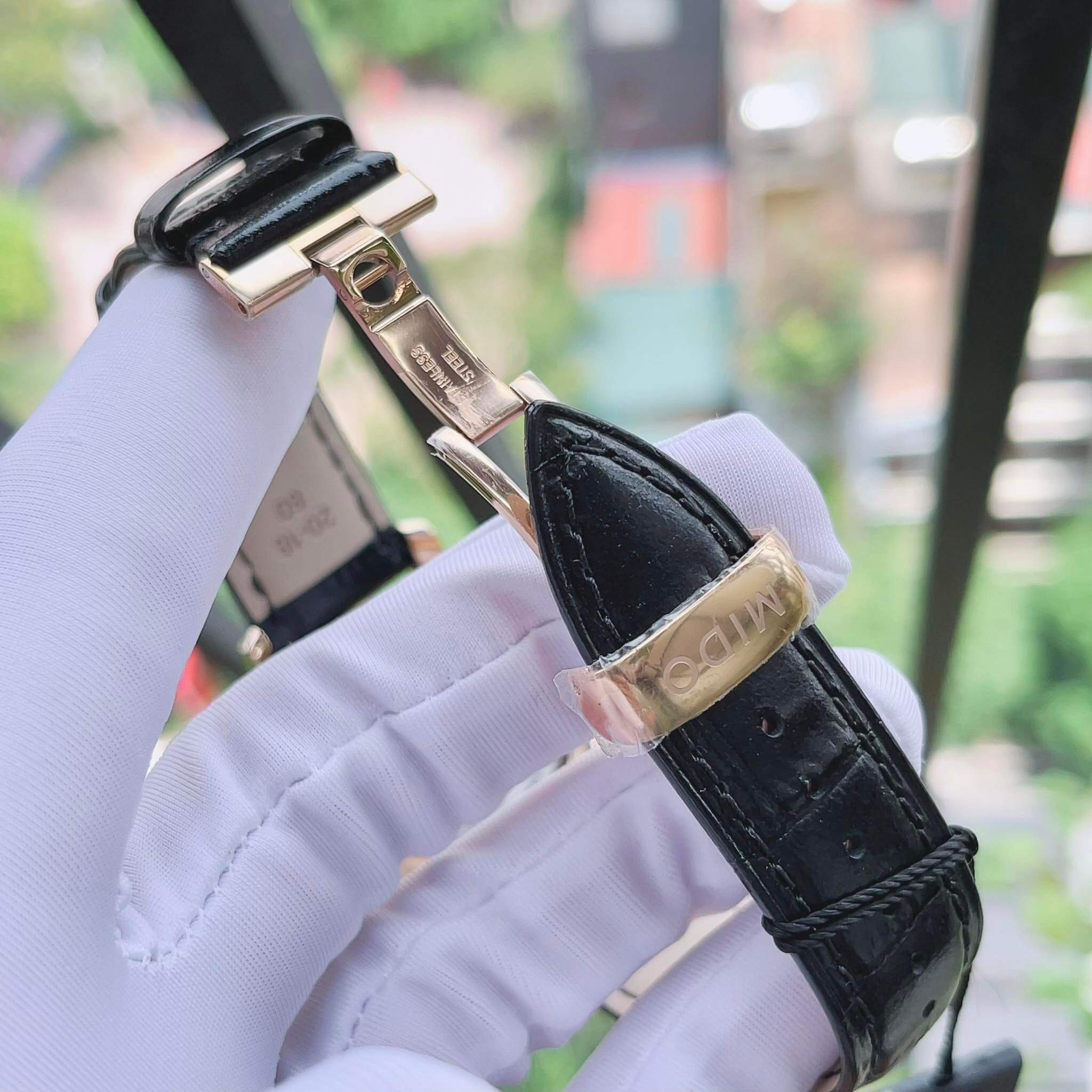 Ảnh 5 của (ĐỒNG HỒ NAM) Mido Baroncelli III Automatic M901.408.76.033.20 ( M9014087603320 ) vàng khối 18K