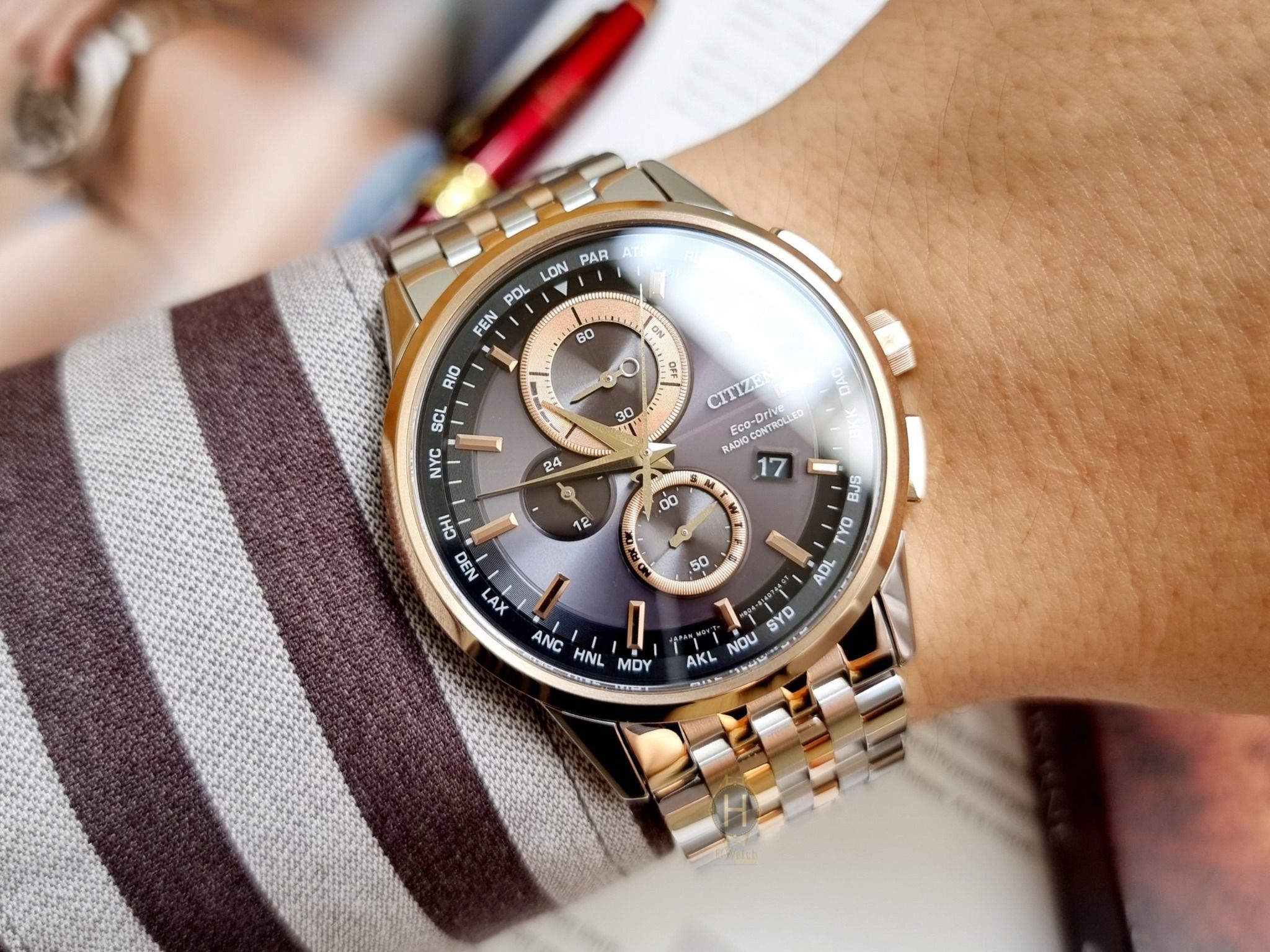 Ảnh 4 của (ĐỒNG HỒ NAM) Citizen Eco-Drive AT8116-65E Radio Controlled