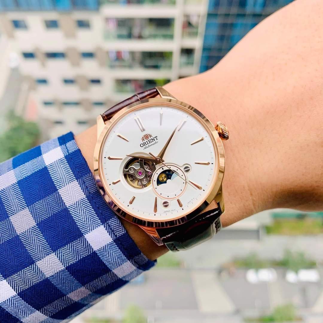 Ảnh 2 của (ĐỒNG HỒ NAM) Orient Sun And Moon Bambino RA-AS0102S10B ( RA-AS0102S00C ) 40.5mm