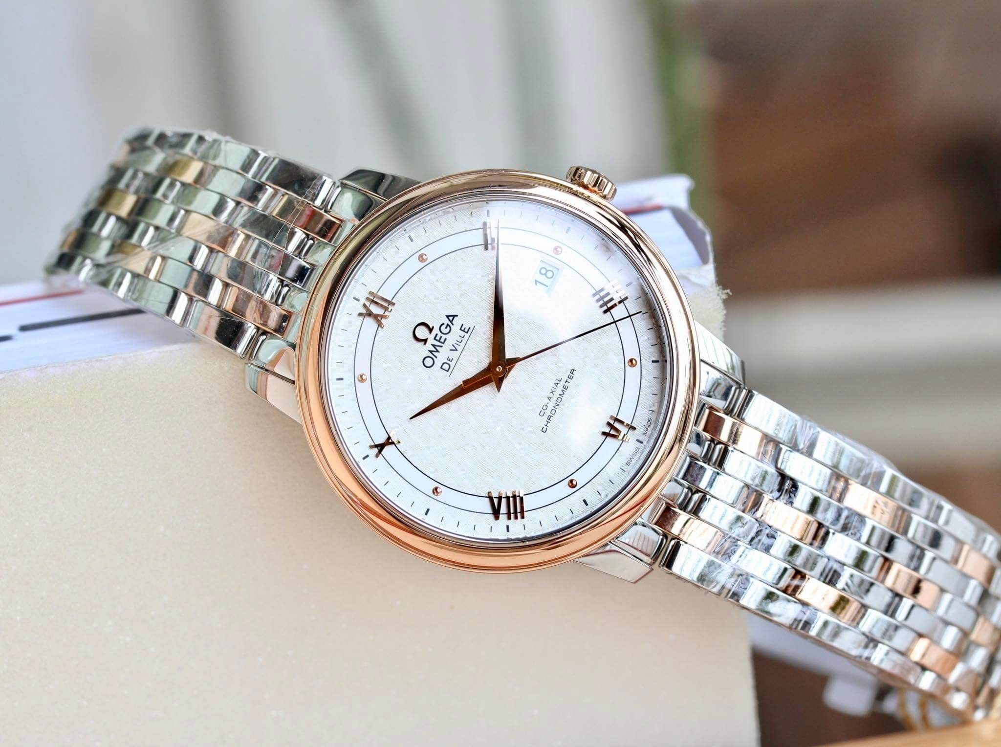 Ảnh 7 của (NEW) (ĐỒNG HỒ NAM) Omega 424.20.40.20.02.002 (42420402002002) De Ville Prestige Co-Axial Chronometer39.5mm