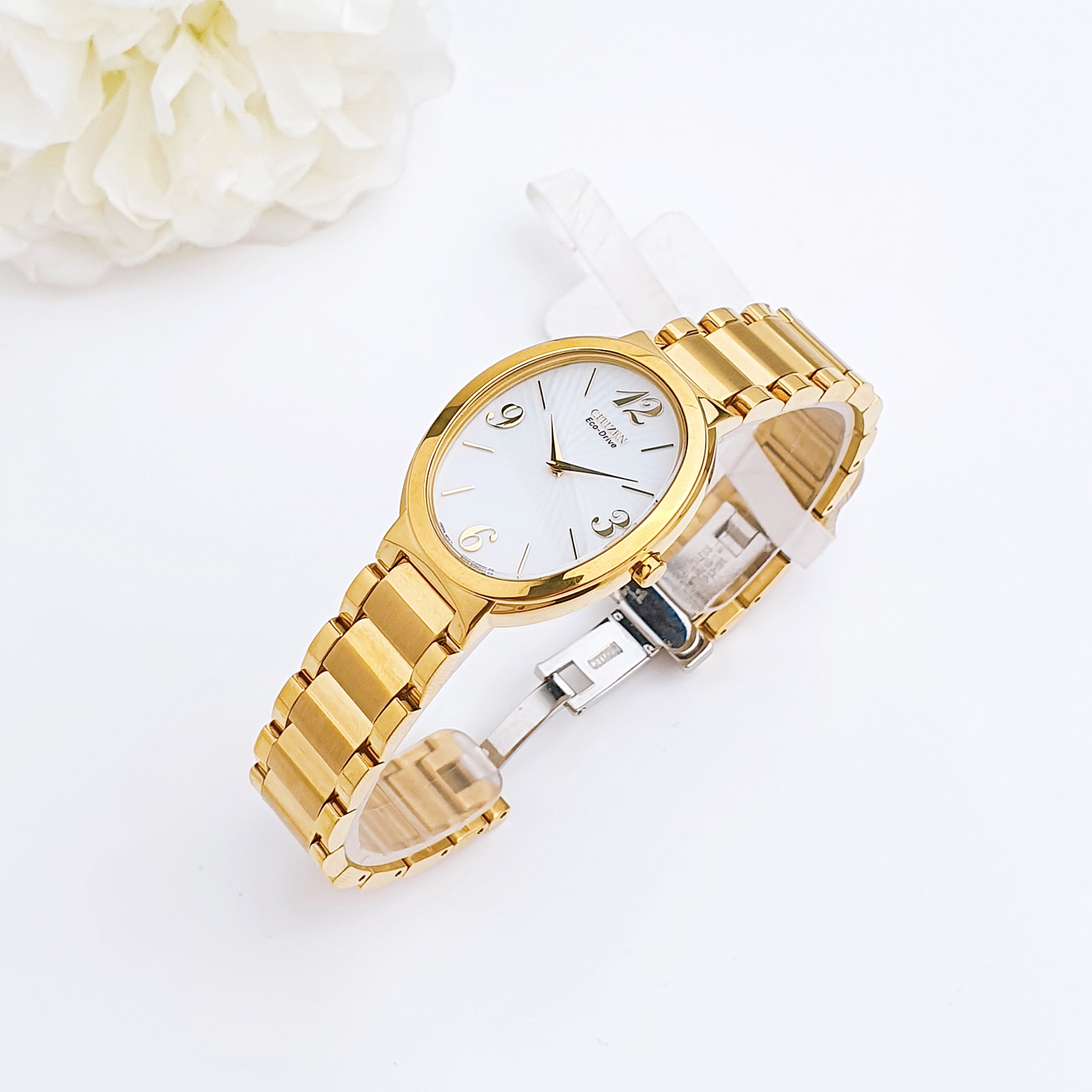 Ảnh 3 của (ĐỒNG HỒ NỮ) CITIZEN Eco Drive Silver Dial Stainless Steel Women's Watch EX1232-50A